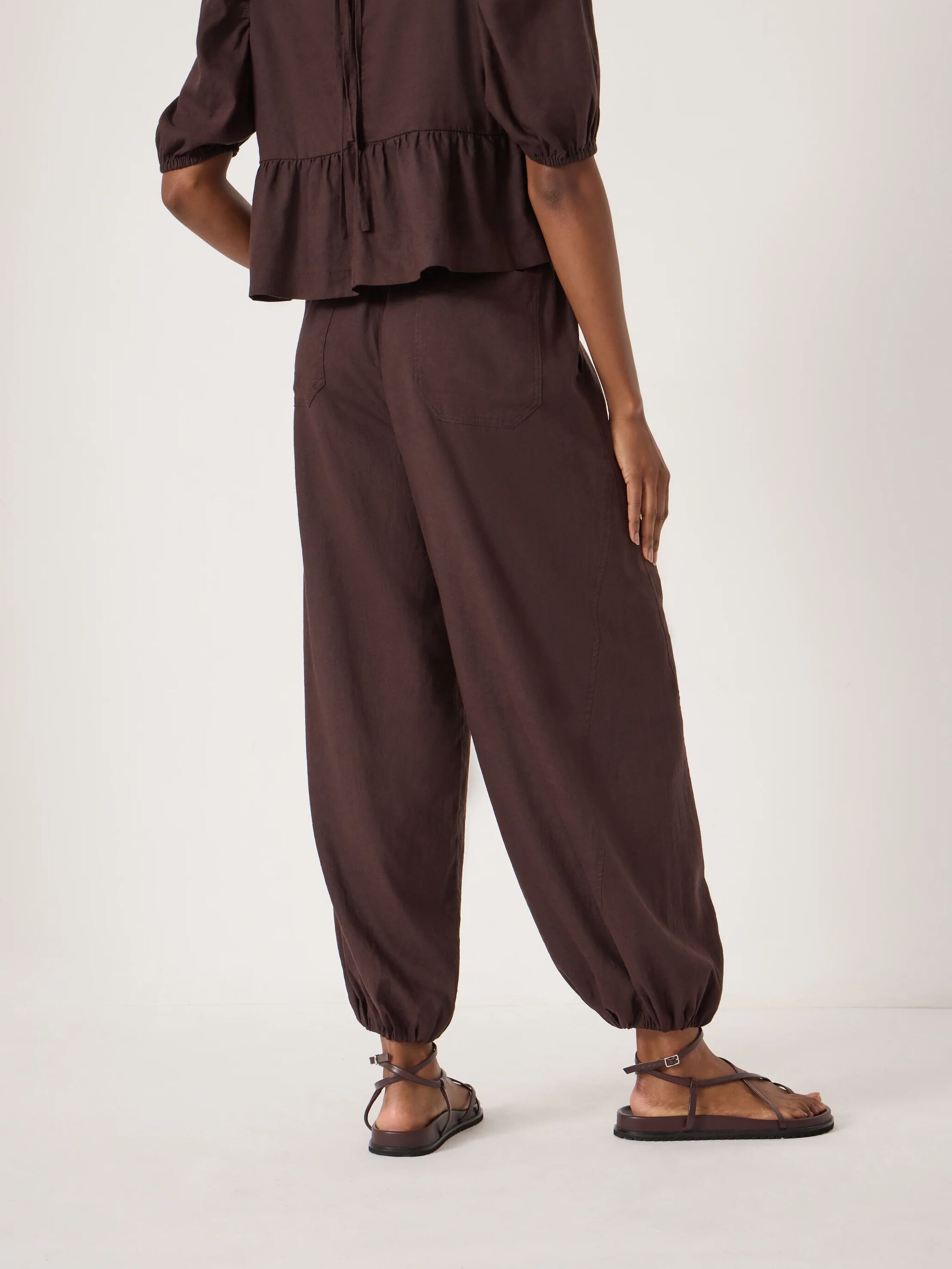 Tove Linen Balloon Beach Trousers