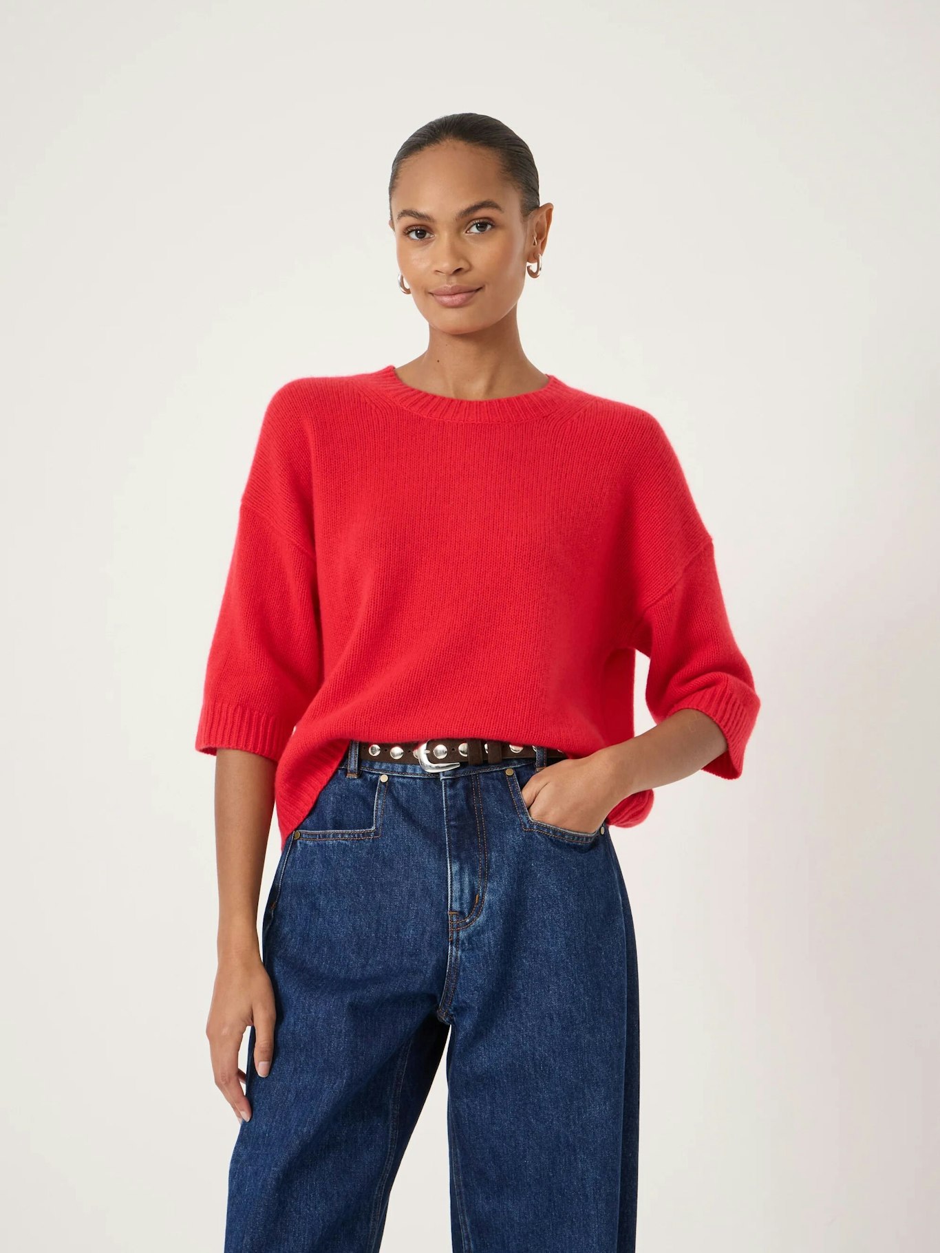013449-1043-01 Cherrie Chunky Cashmere Tee