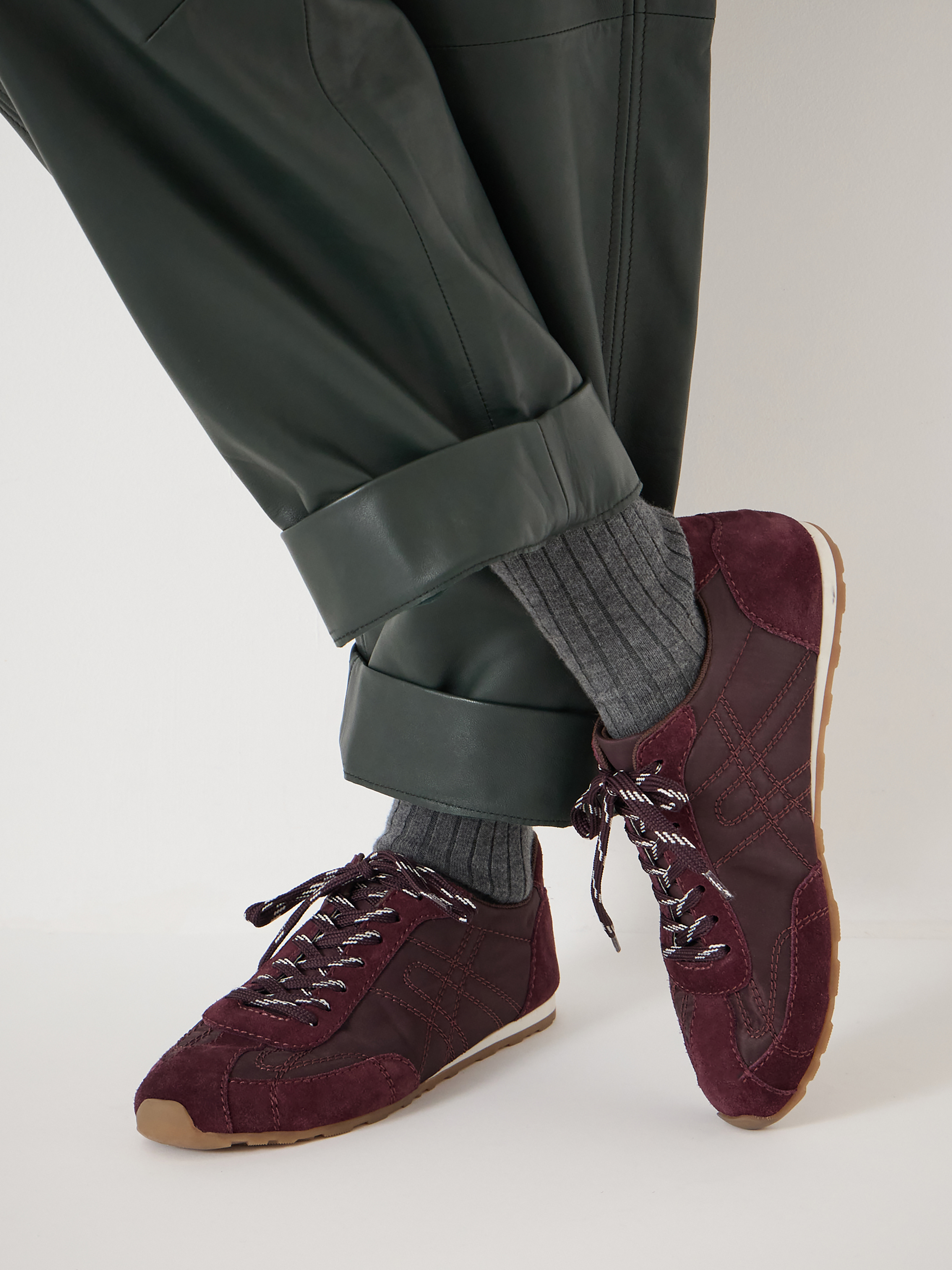 Sadie Stitch Detail Slimline Trainers