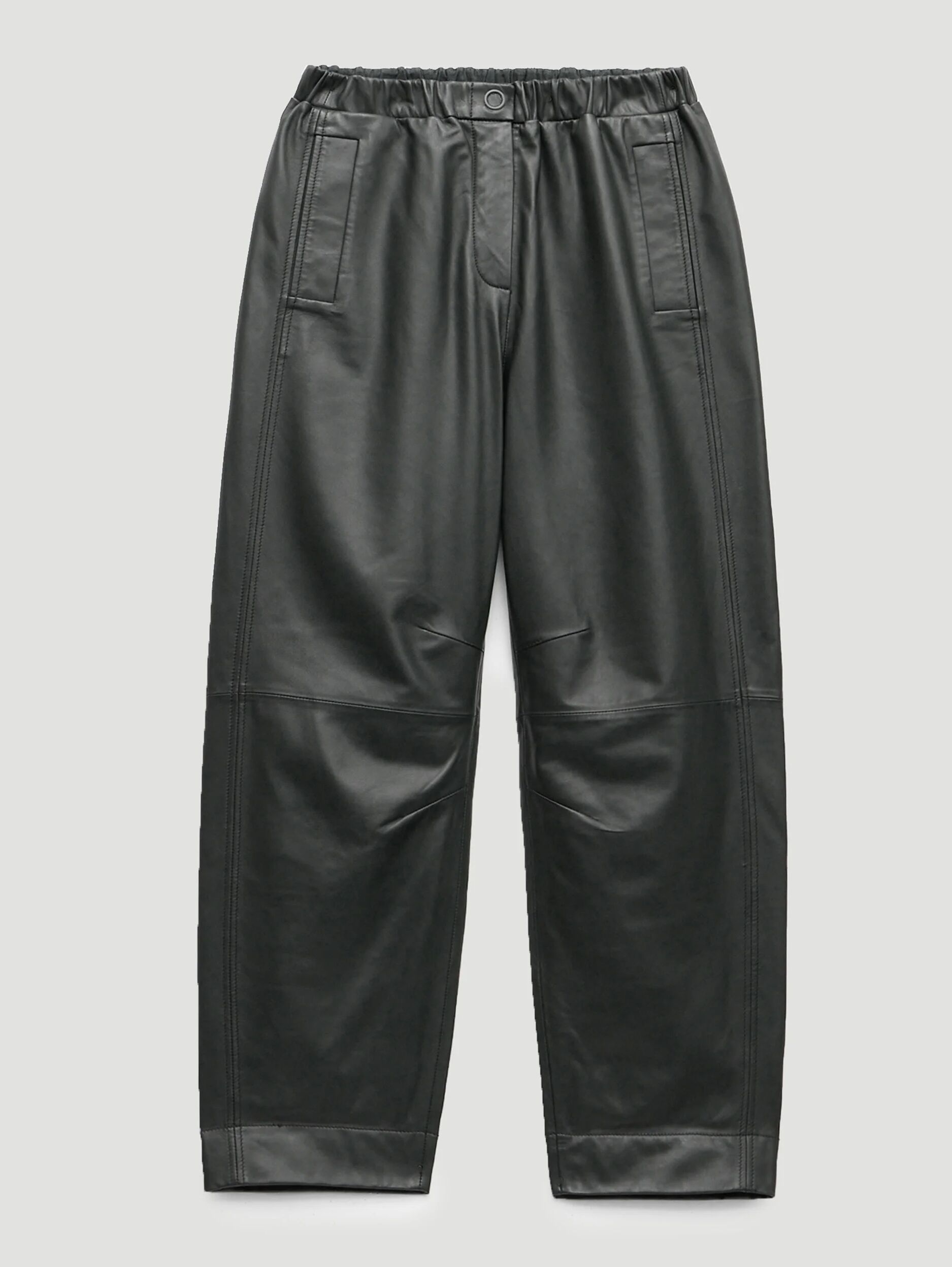 Leather Jack Barrel Trousers
