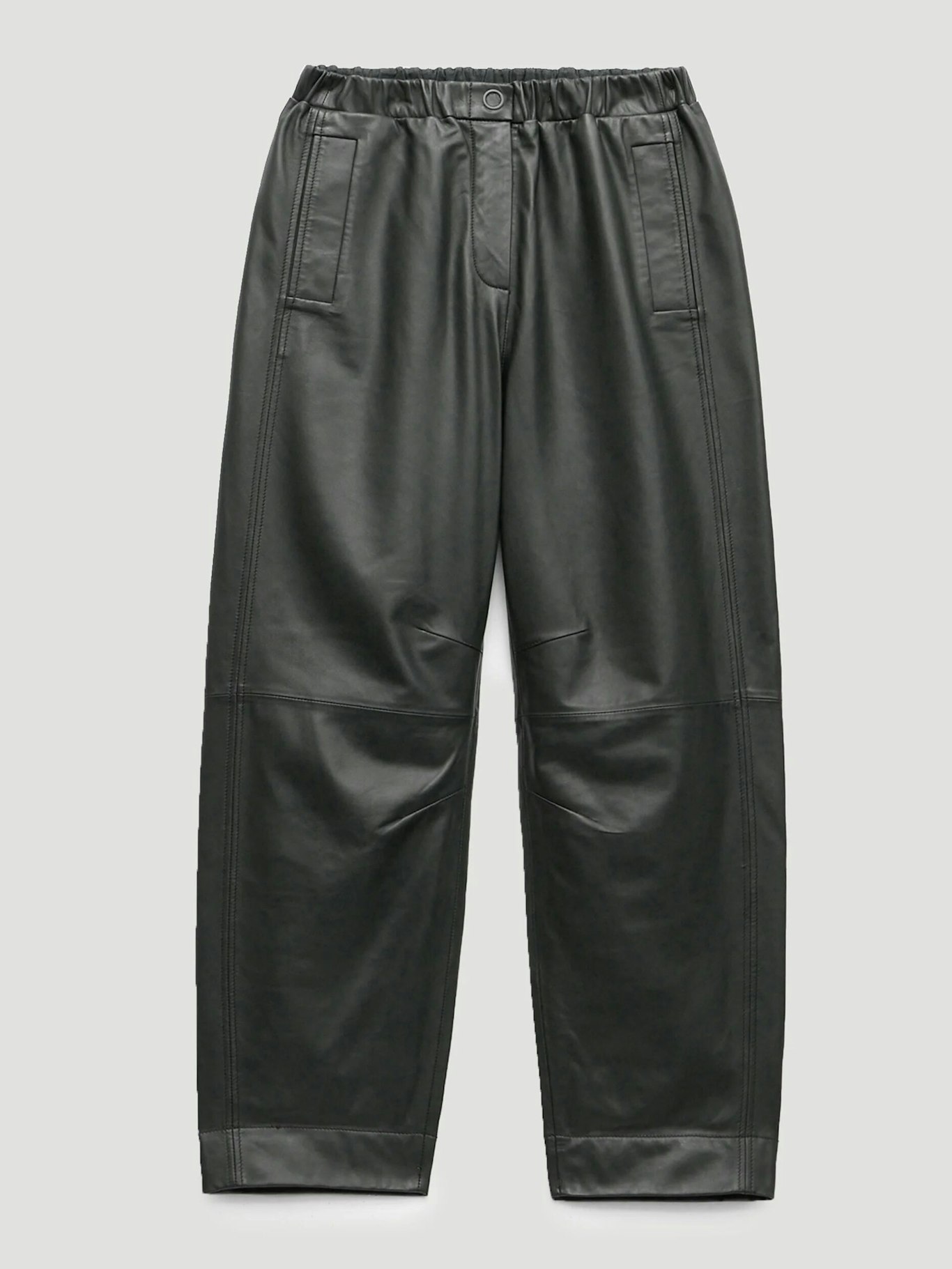 013464-2009-07 Leather Jack Barrel Trousers