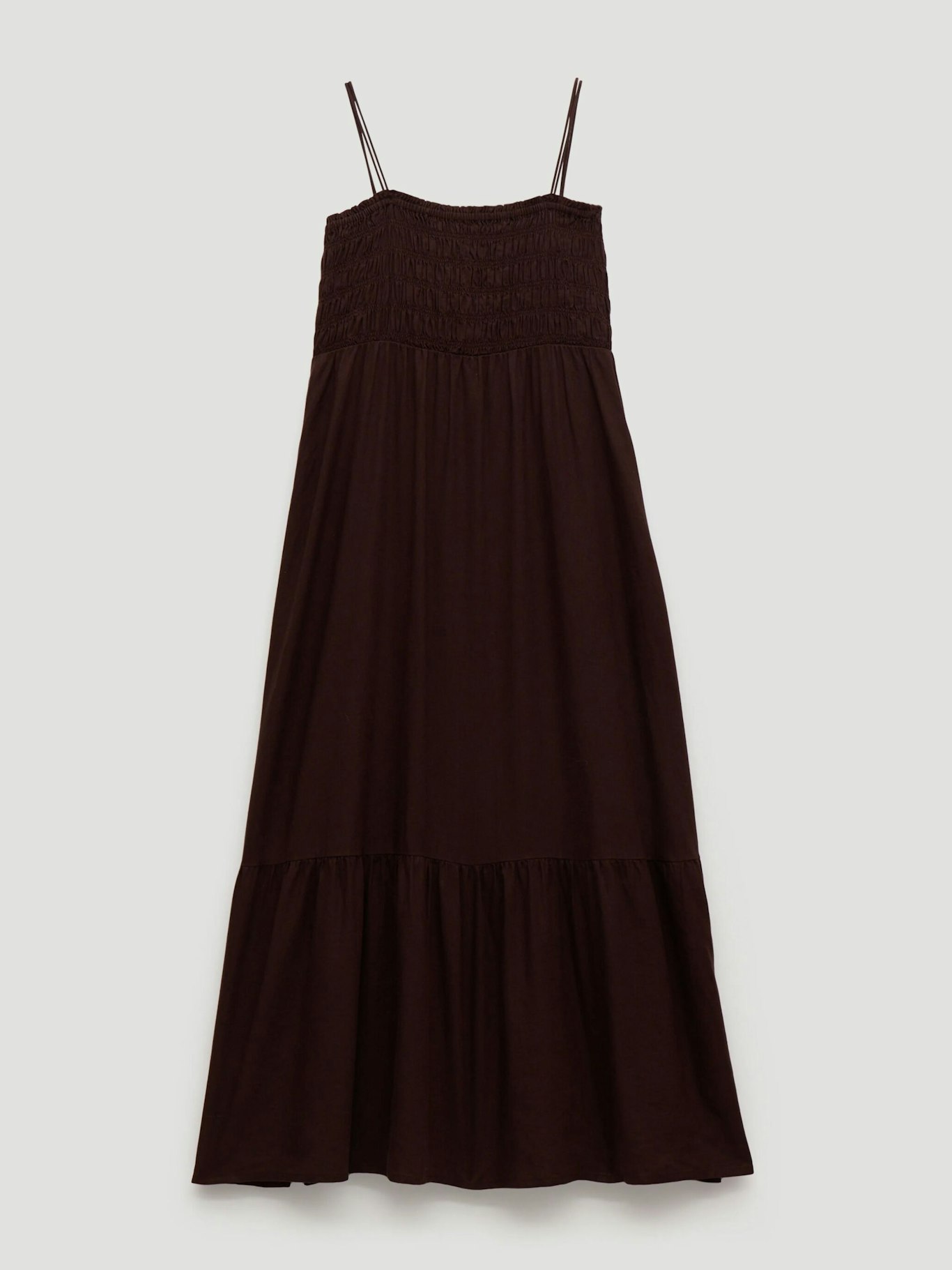 014533-0450-07 Leni Shirred Linen Beach Dress