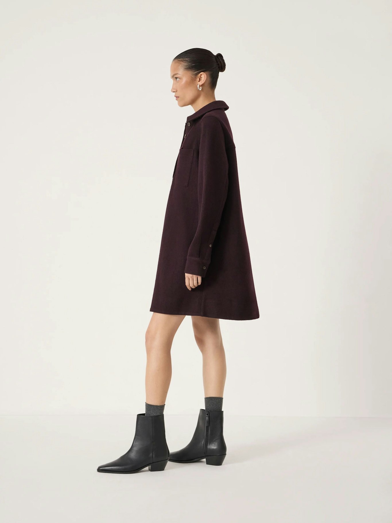 014133-4835-02 Maeve Polo Boiled Wool Dress