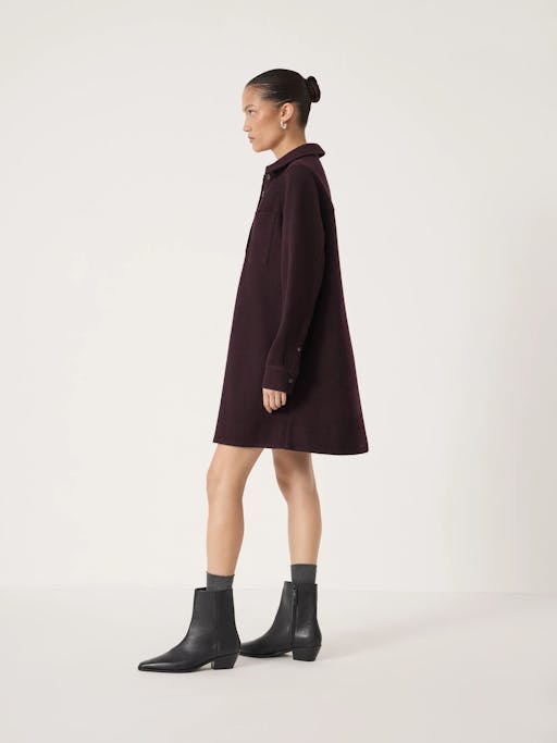 Maeve Polo Boiled Wool Dress