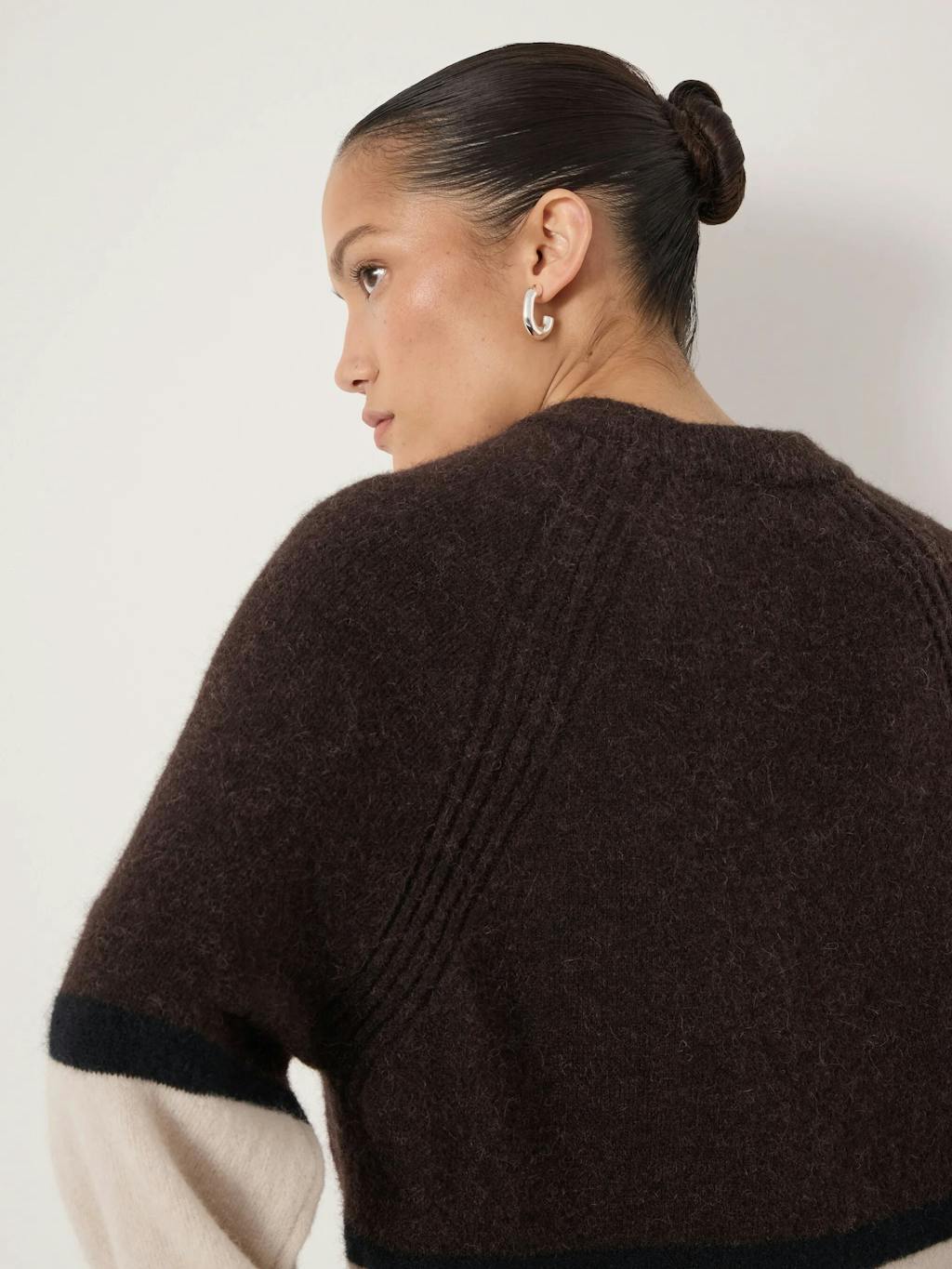 014064-0450-04 Raye Wool Blend Colour Block Jumper