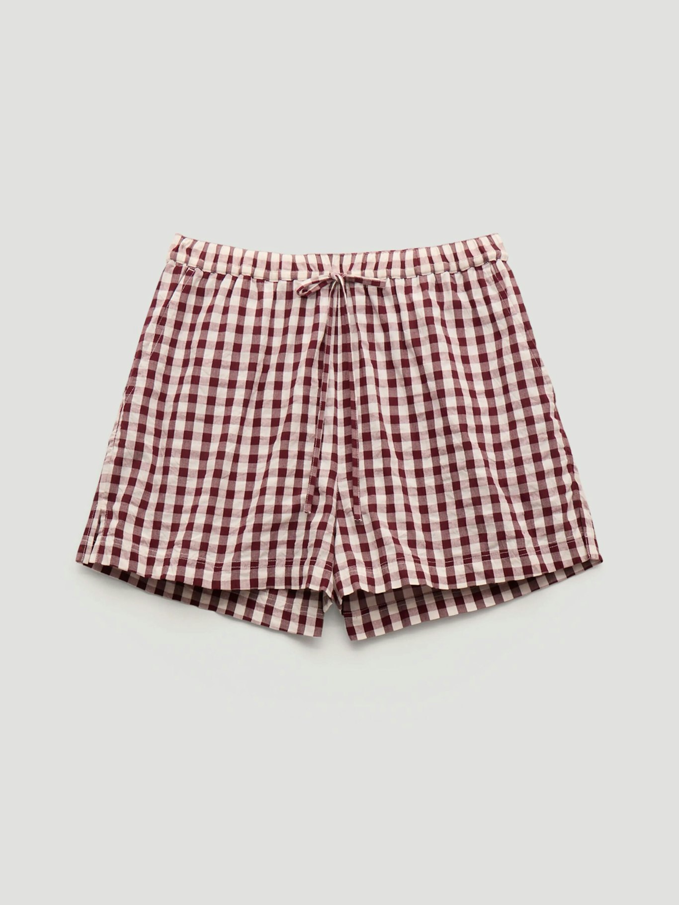 014379-3278-07 Ernie Gathered Gingham Beach Shorts
