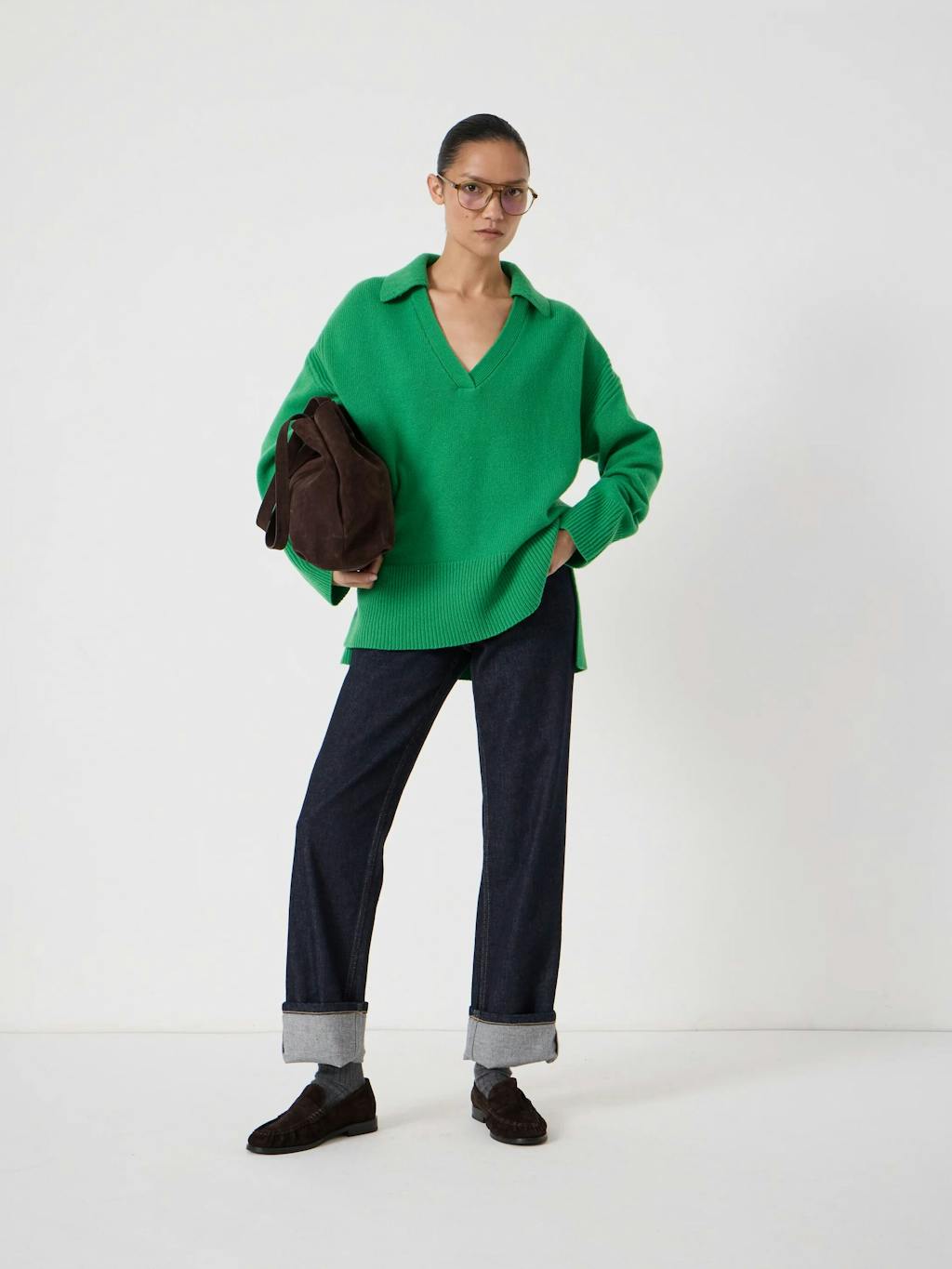 014132-2159-02 Carys Merino Collared Relaxed Jumper