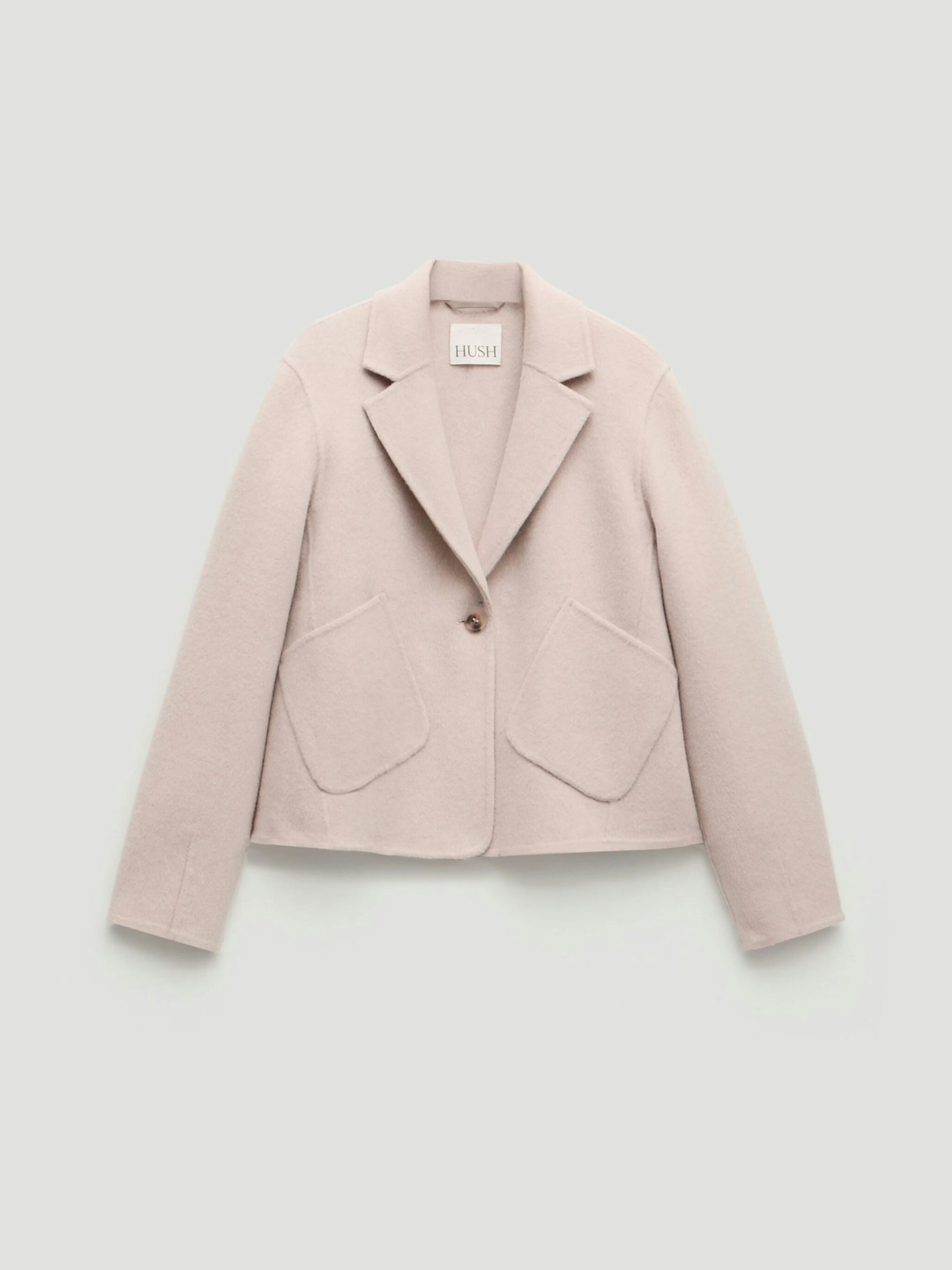 014229-1221-07 Mina Pure Wool Double Faced Cropped Blazer