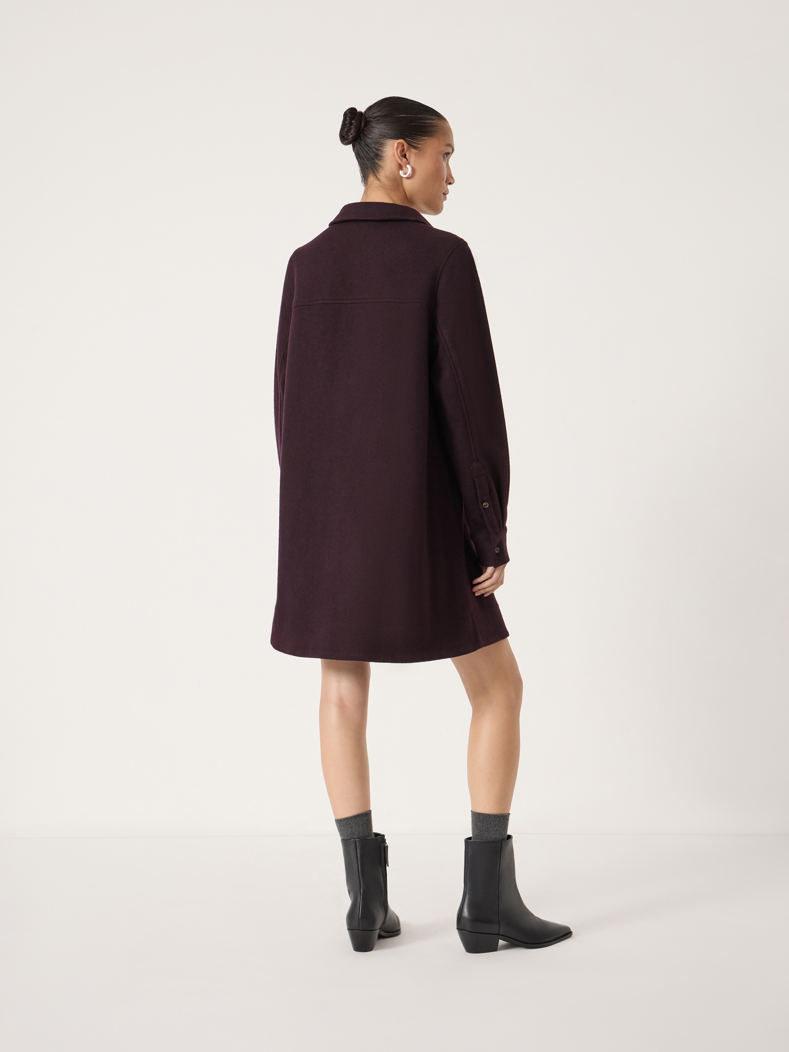 Maeve Polo Boiled Wool Dress