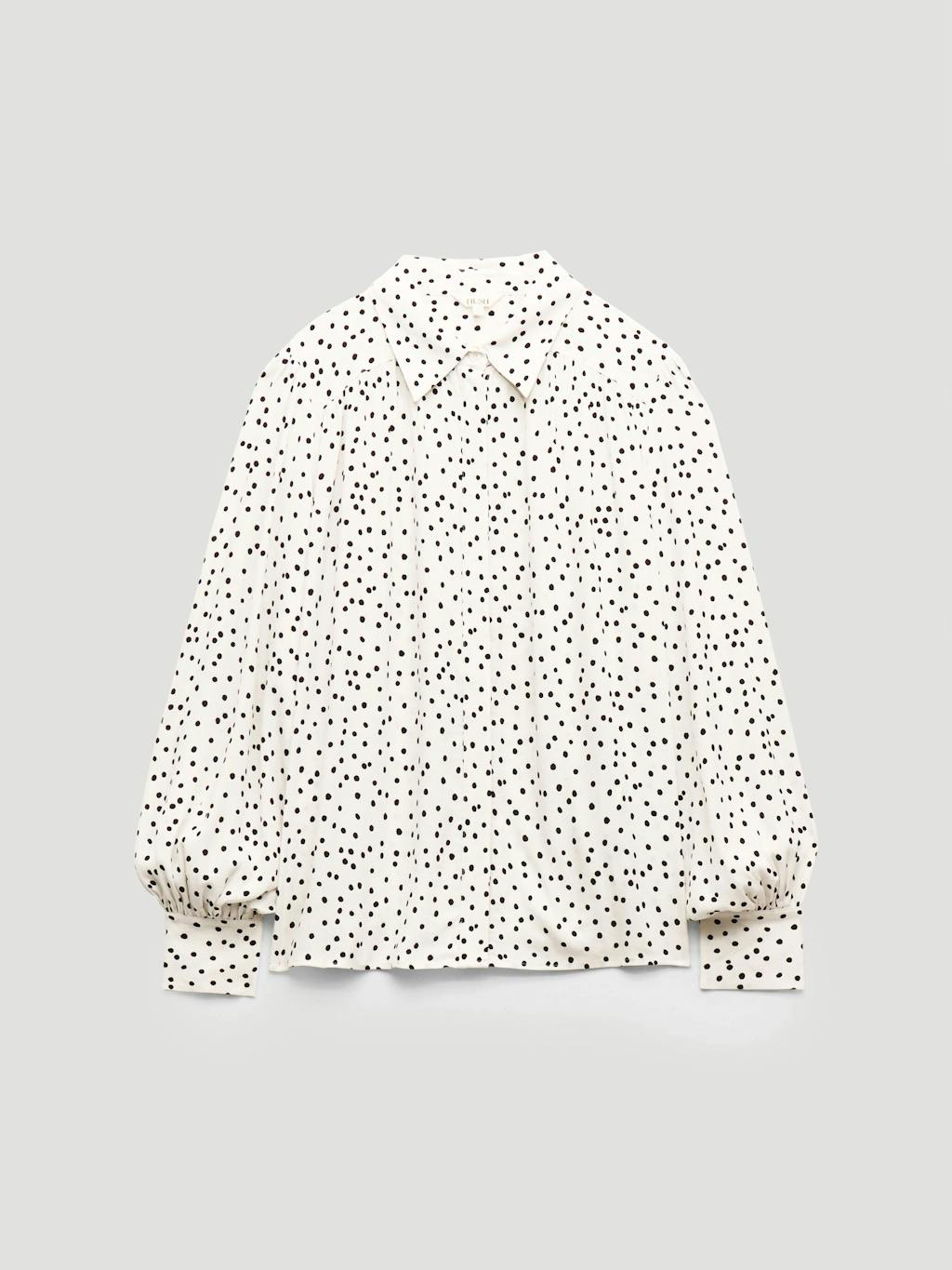 014134-4899-07 Sigrid Polka Dot Long Sleeve Shirt