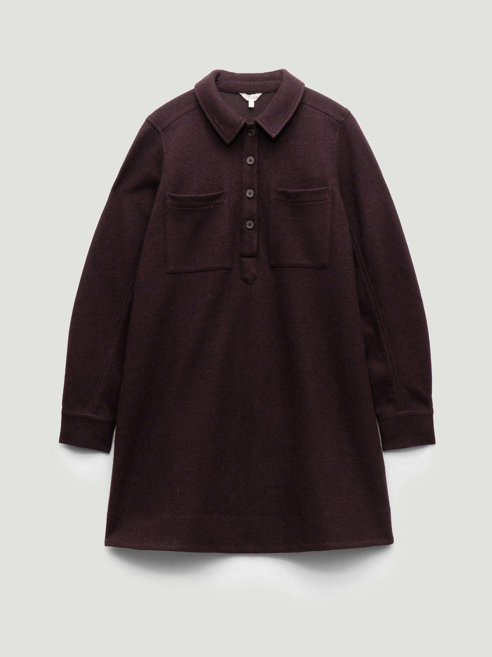 Maeve Polo Boiled Wool Dress