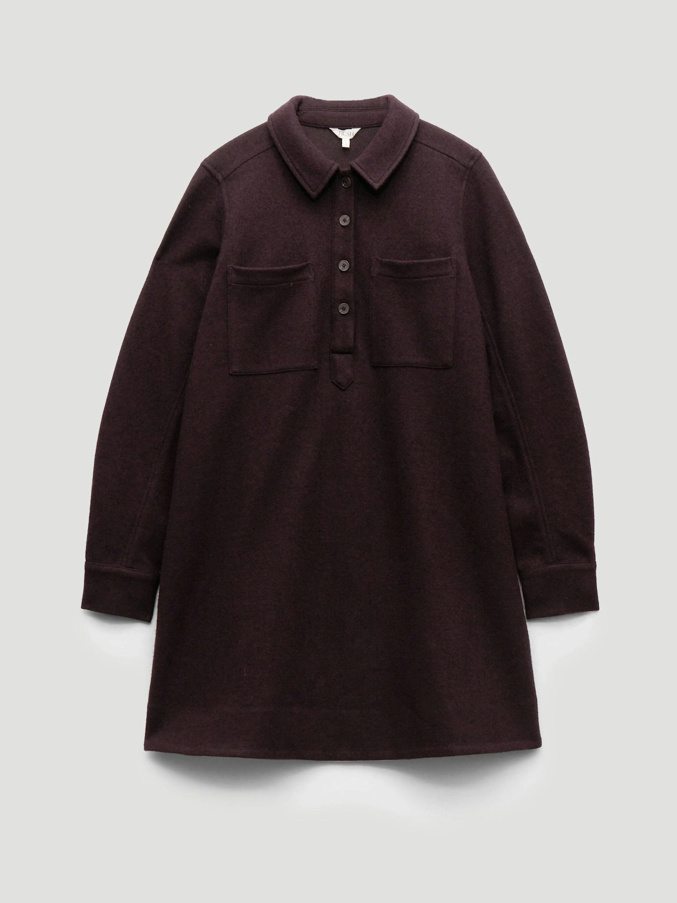 014133-4835-07 Maeve Polo Boiled Wool Dress