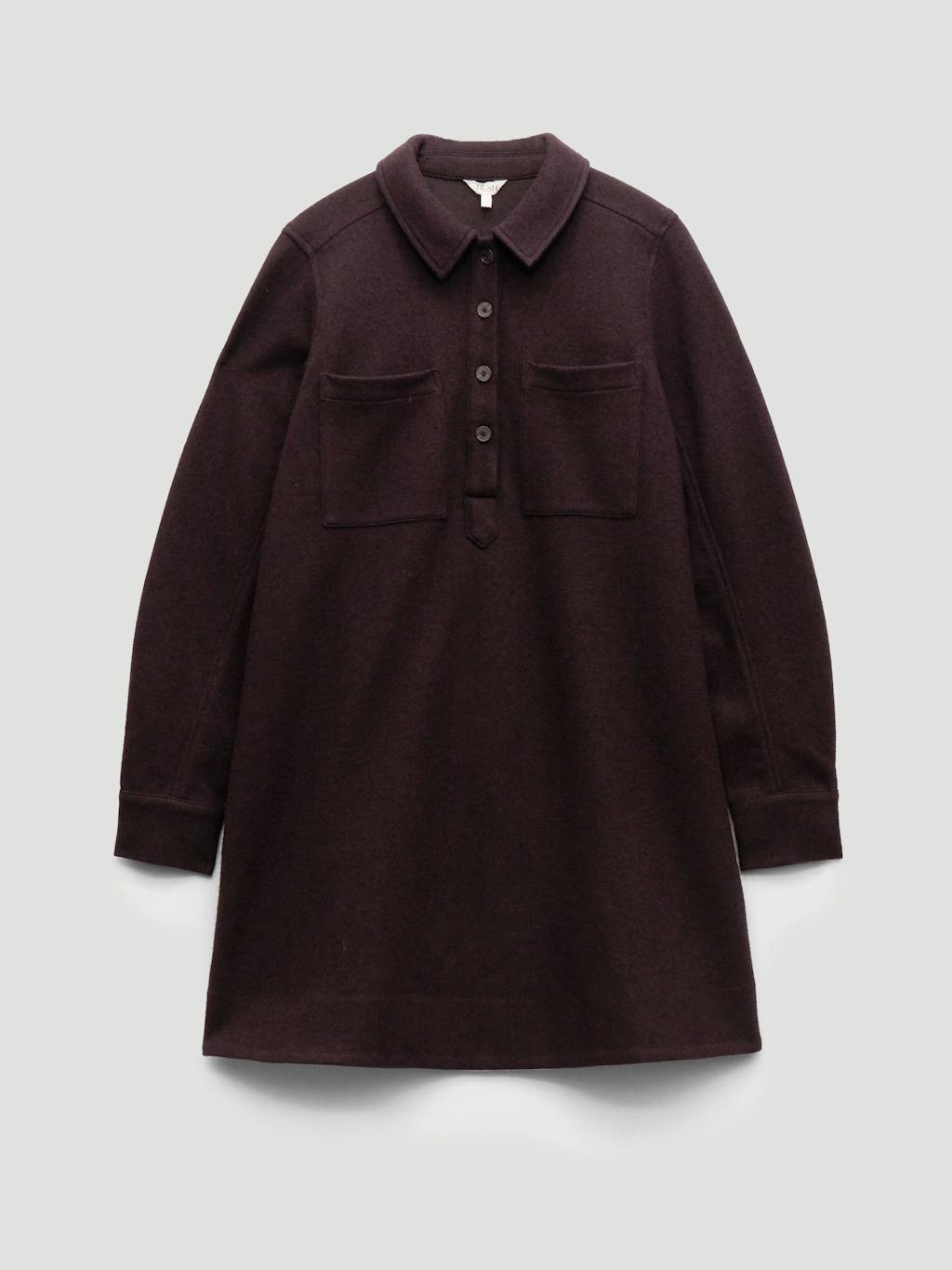 014133-4835-07 Maeve Polo Boiled Wool Dress