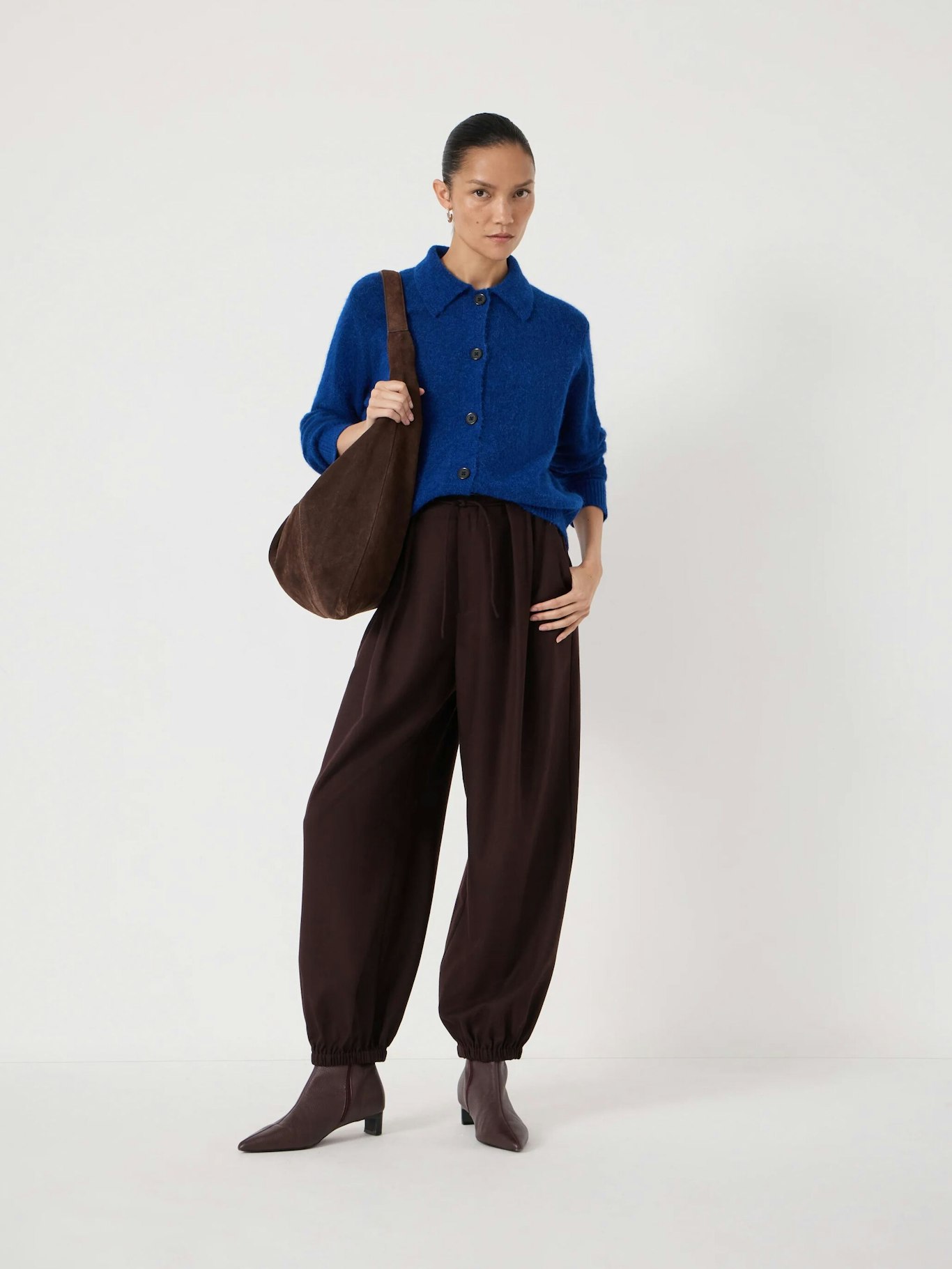 014354-1581-02 Cedar Wool Blend Collar Detail Cardigan