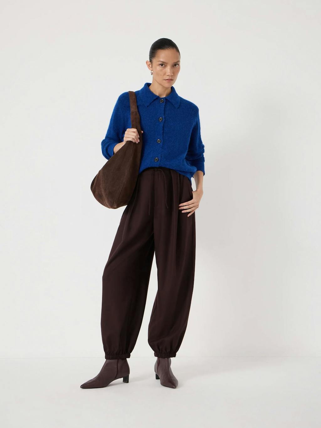 014354-1581-02 Cedar Wool Blend Collar Detail Cardigan