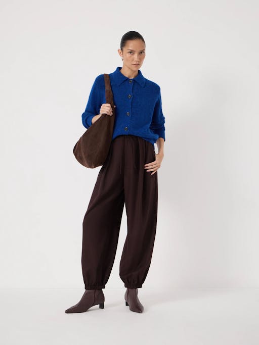 Cedar Wool Blend Collar Detail Cardigan