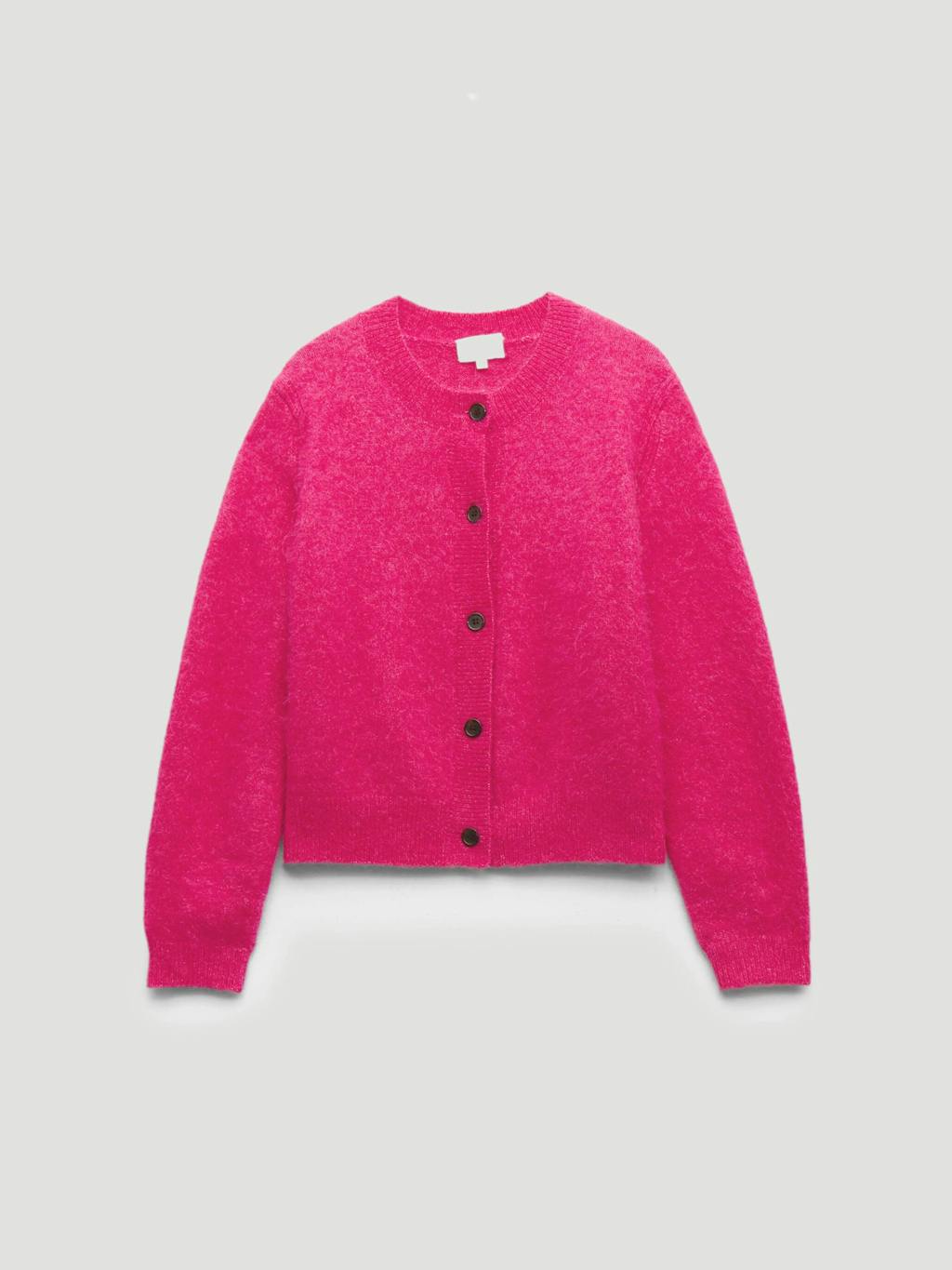 013929-1134-07 Perrin Crew Neck Alpaca Wool Cardigan