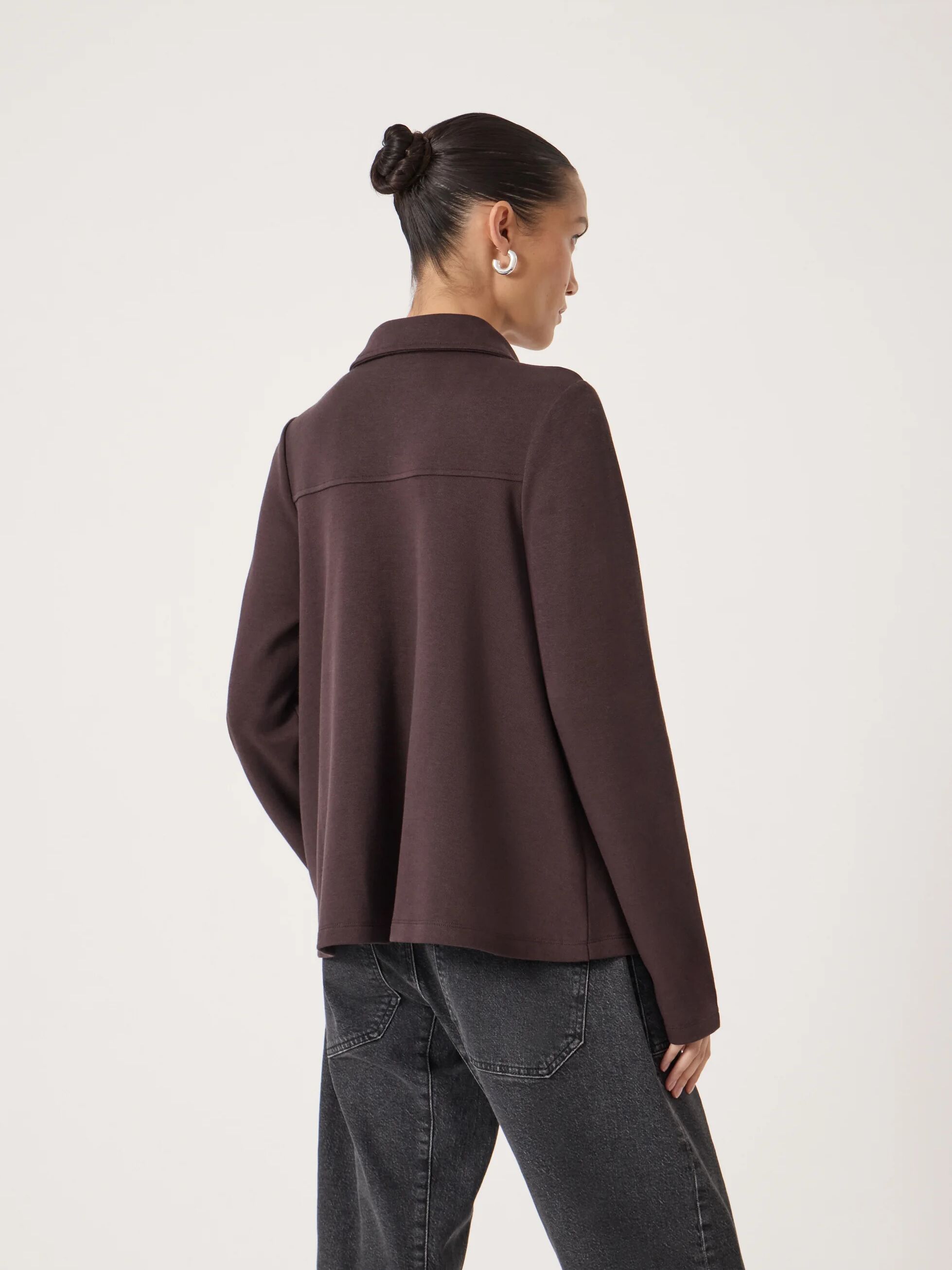 Noa Button A-Line Polo Top