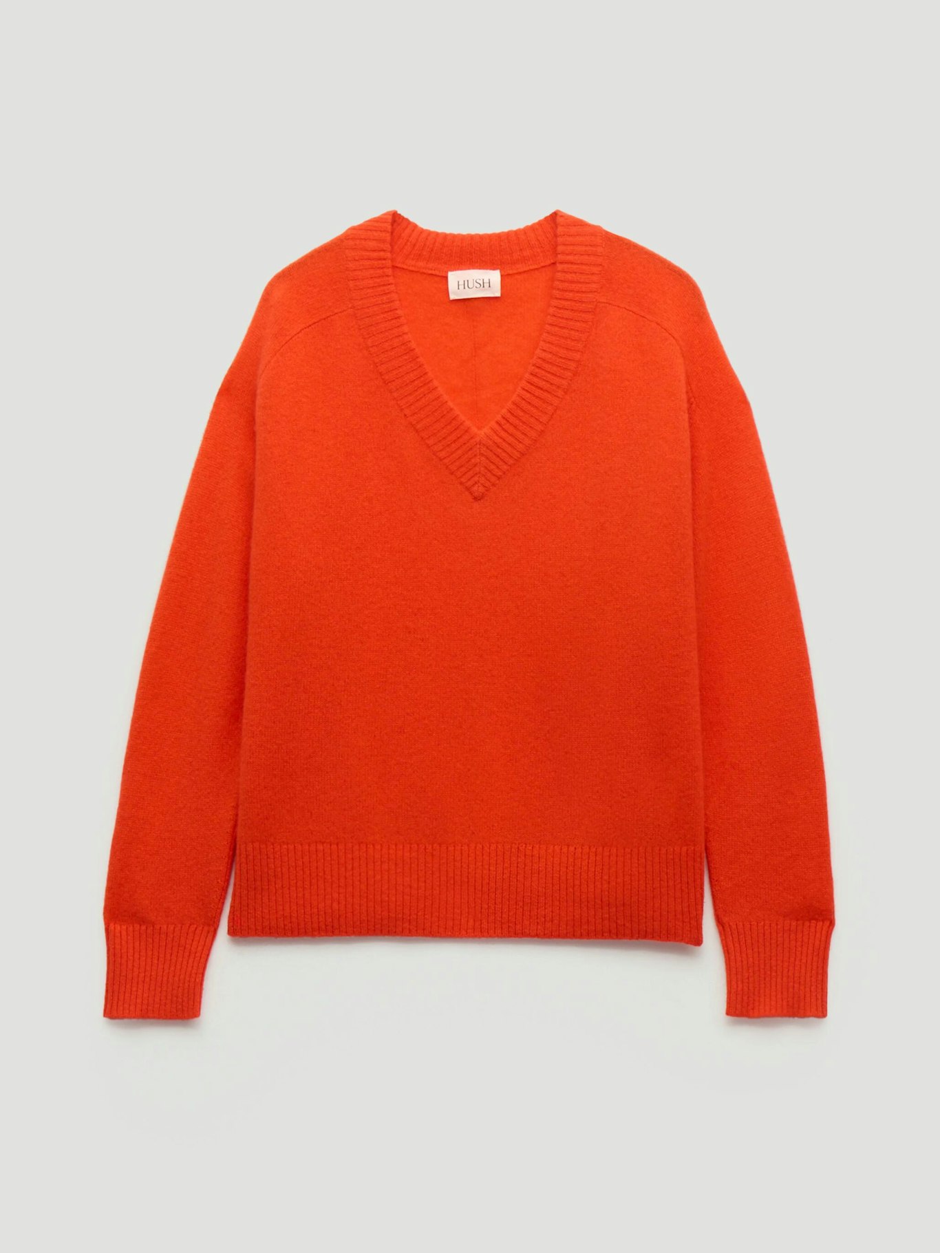 014395-1024-07 Colette Cashmere V-Neck Saddle Sleeve Jumper