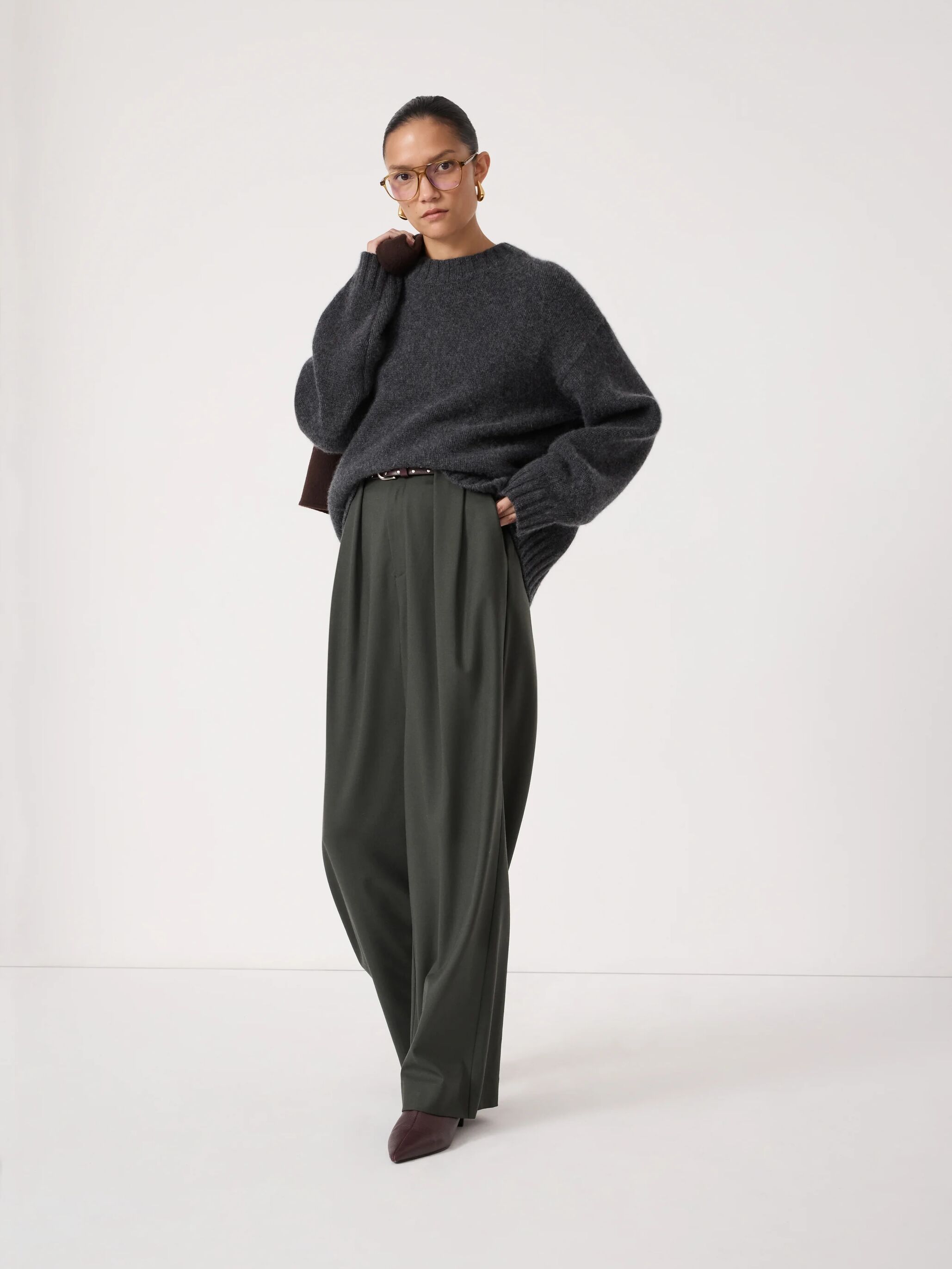 Adena Wide Leg Trousers