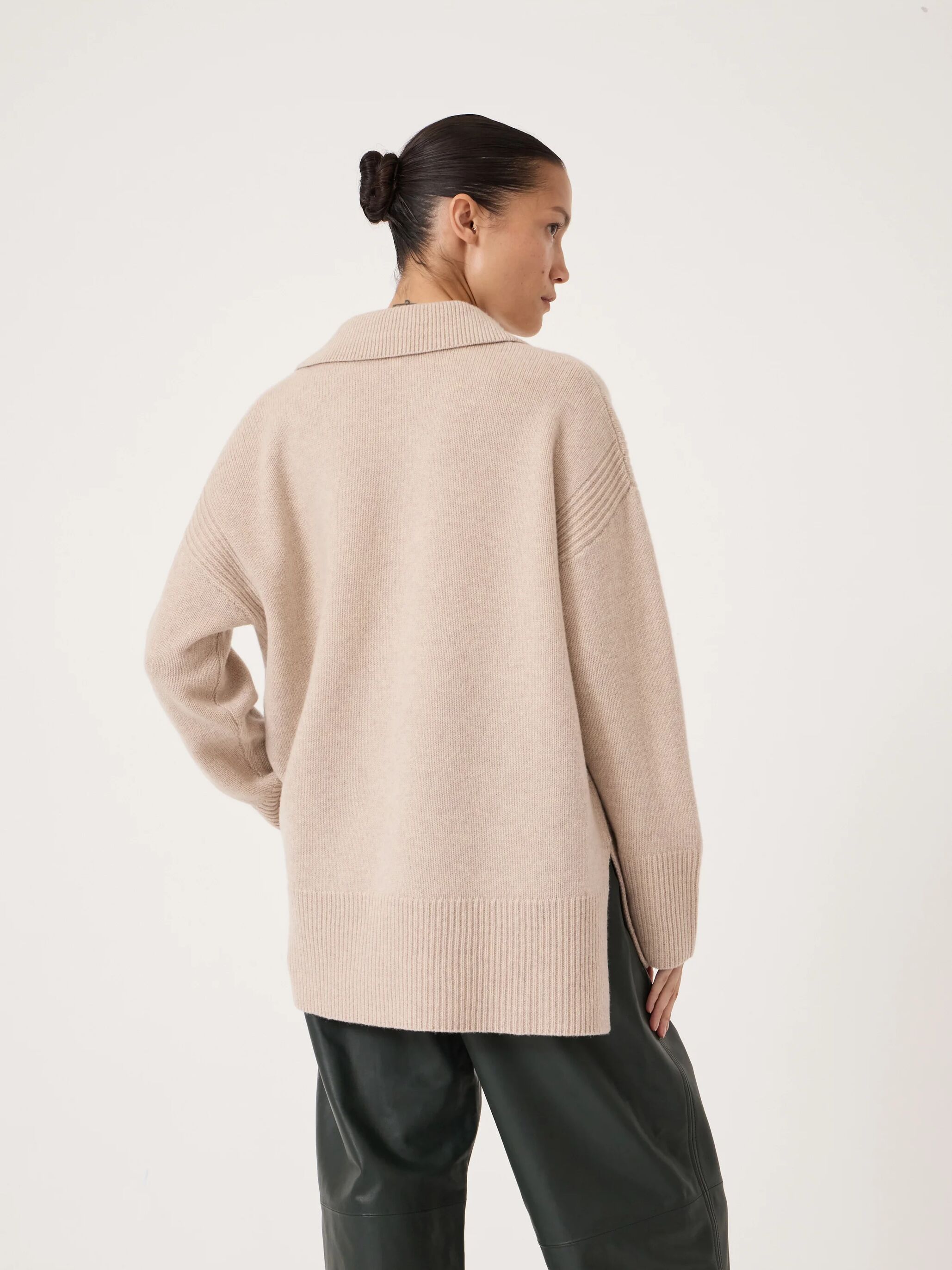 Carys Merino Collared Relaxed Jumper