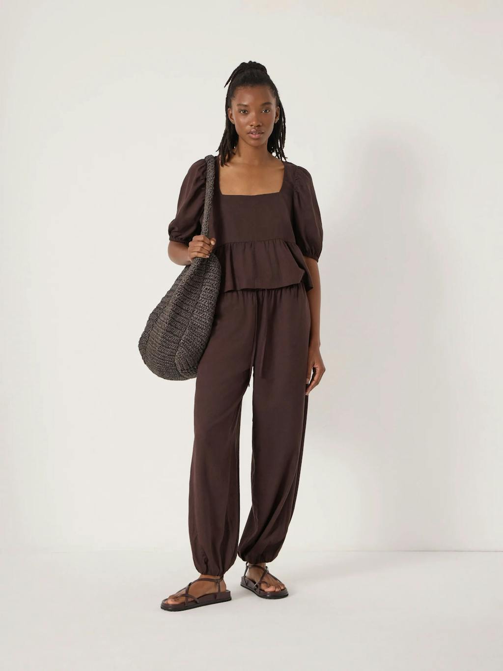 014141-0450-01 Tove Linen Balloon Beach Trousers
