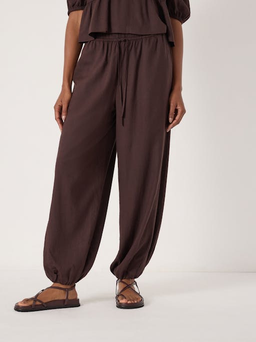 Tove Linen Balloon Beach Trousers