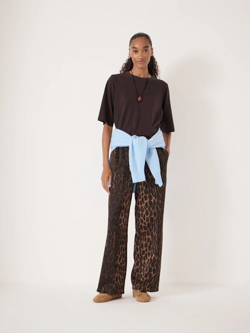 Harrison Animal Print Side Stripe Joggers