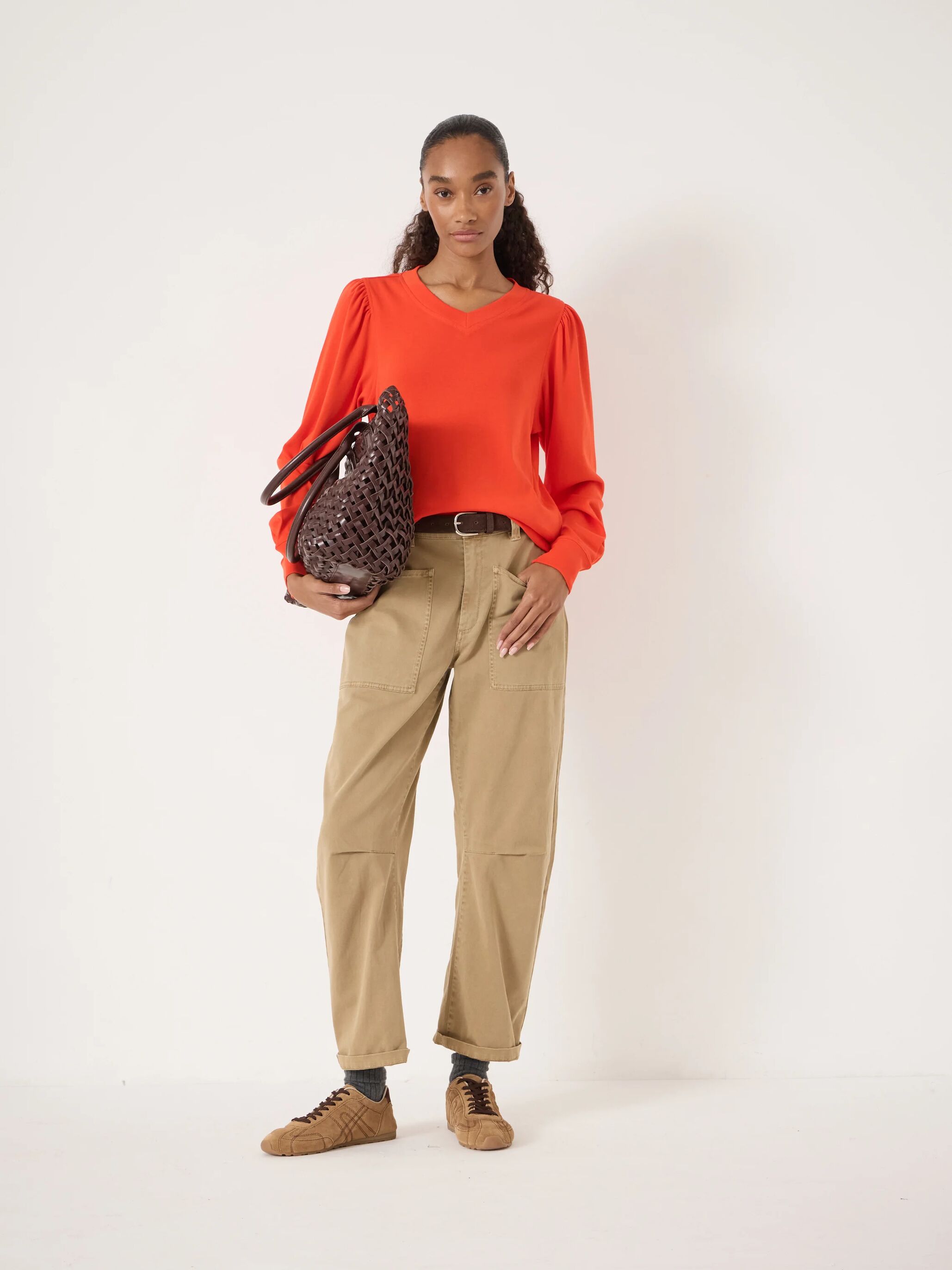 Emily V-Neck Puff Sleeve Top