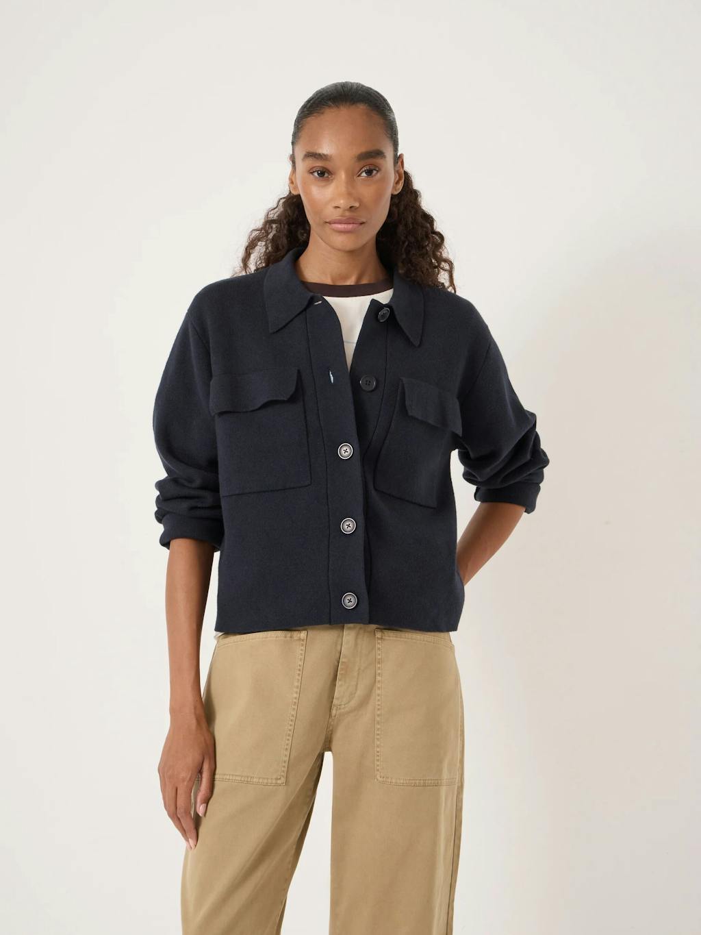 012530-1658-01 Bobbie Shirt Jacket with Wool