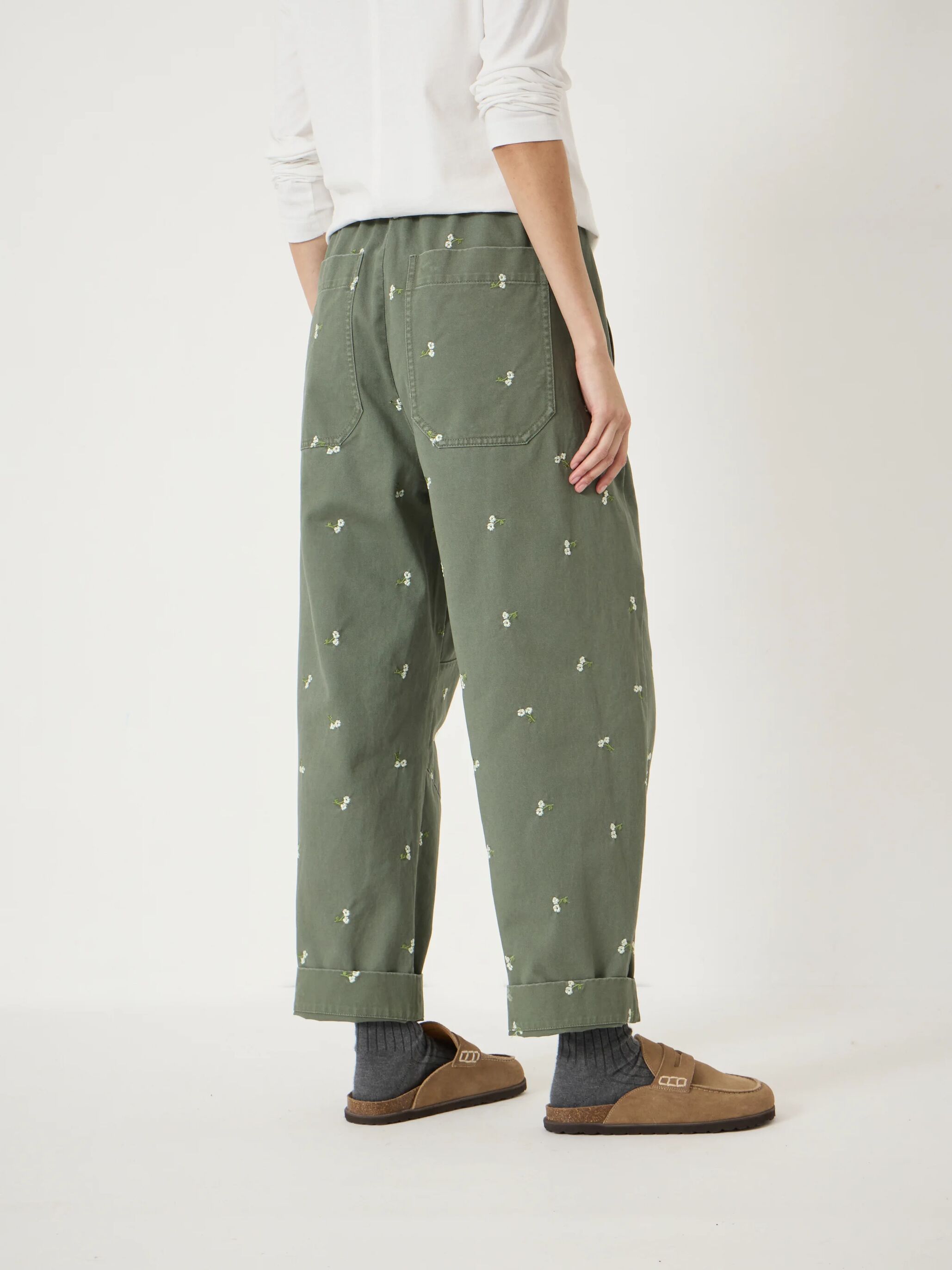 Jack Barrell Leg Embroidered Trousers