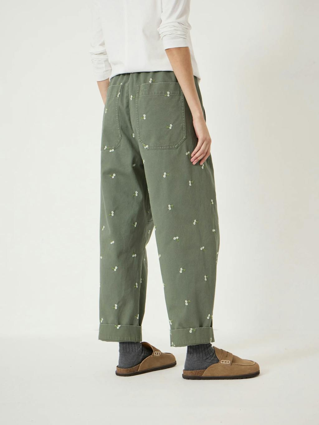 014902-2009-03 Jack Barrell Leg Embroidered Trousers