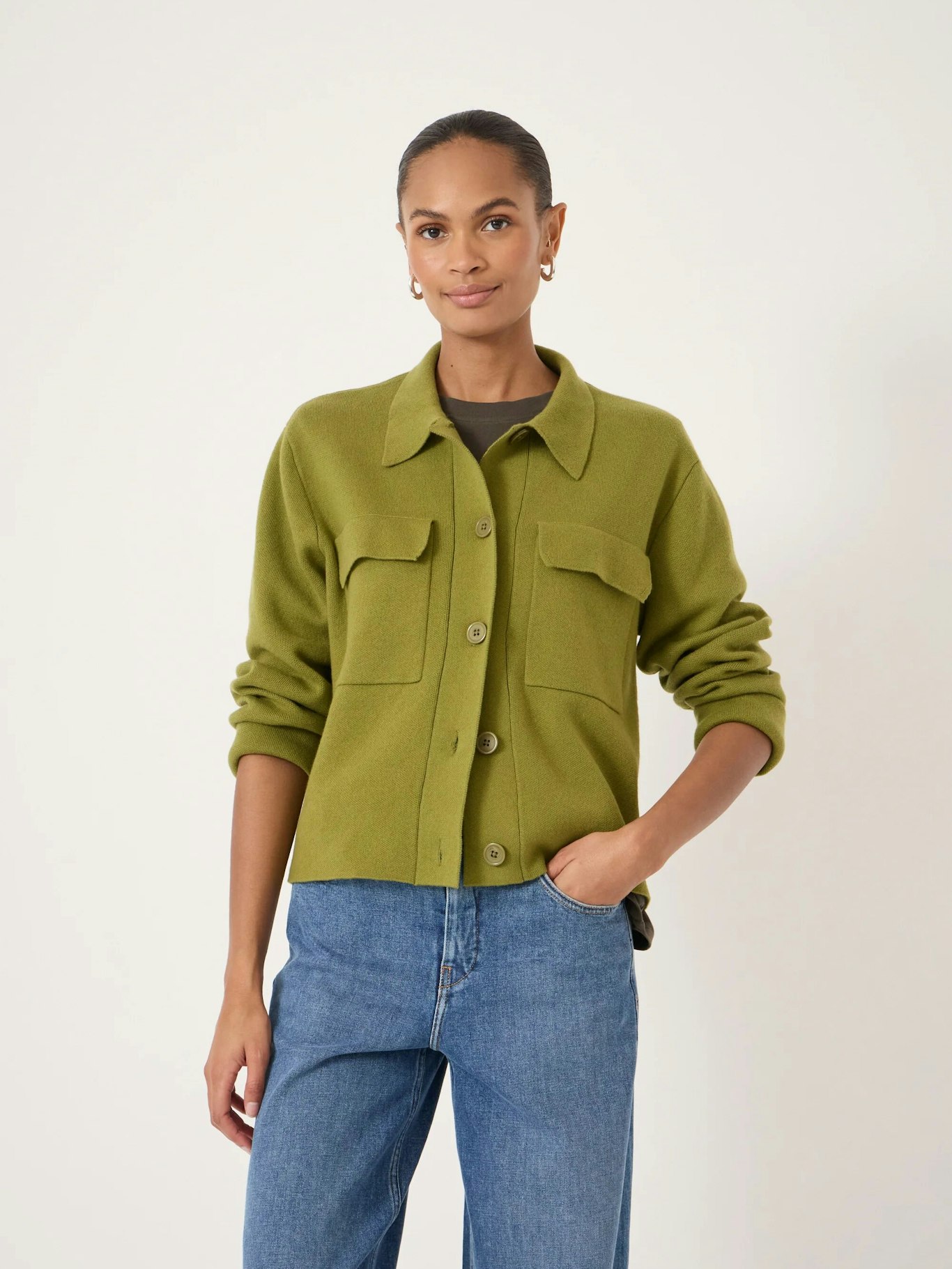 012530-3431-01 Bobbie Shirt Jacket with Wool