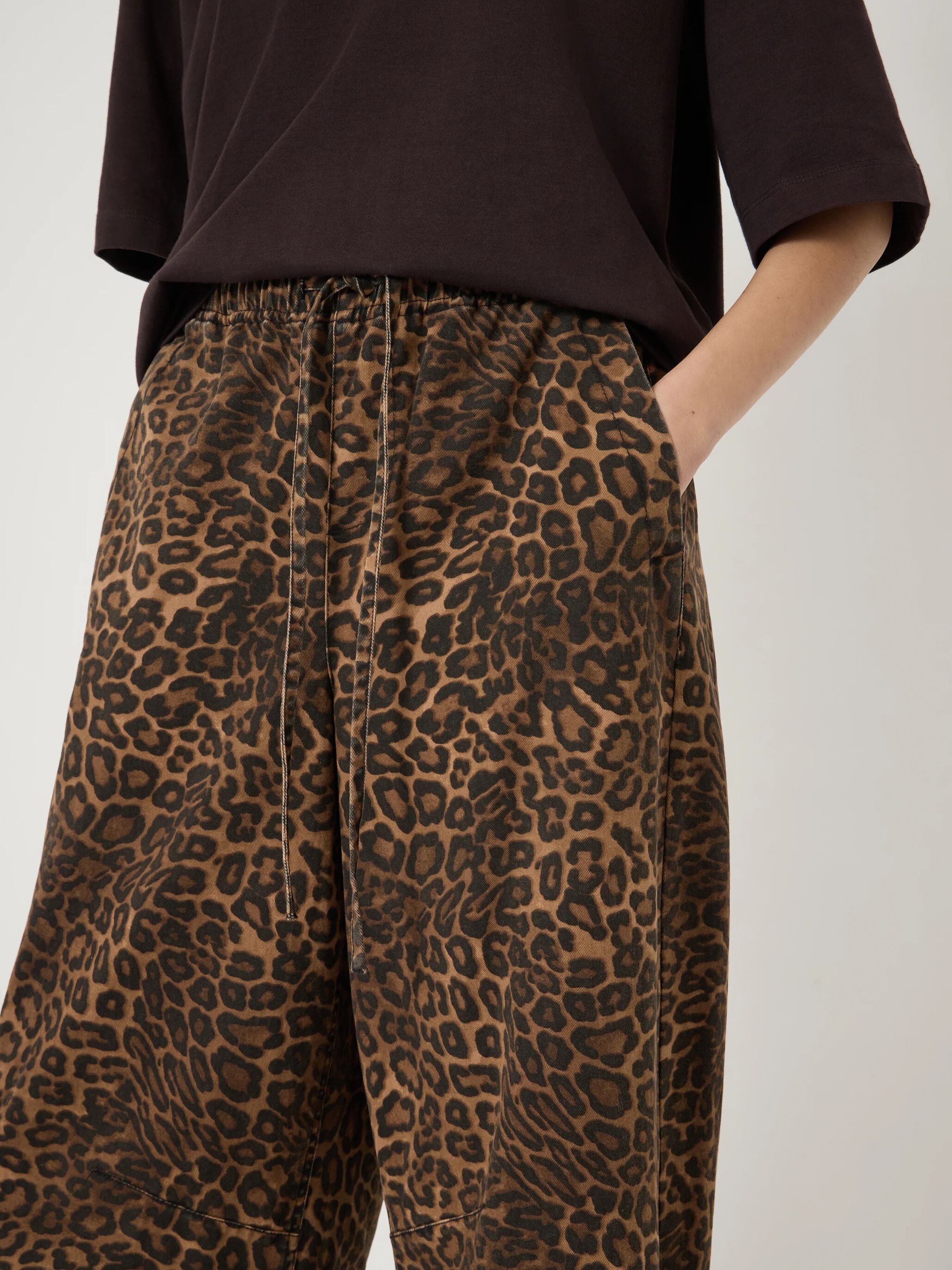 Rina Pull On Barrel Leg Trousers