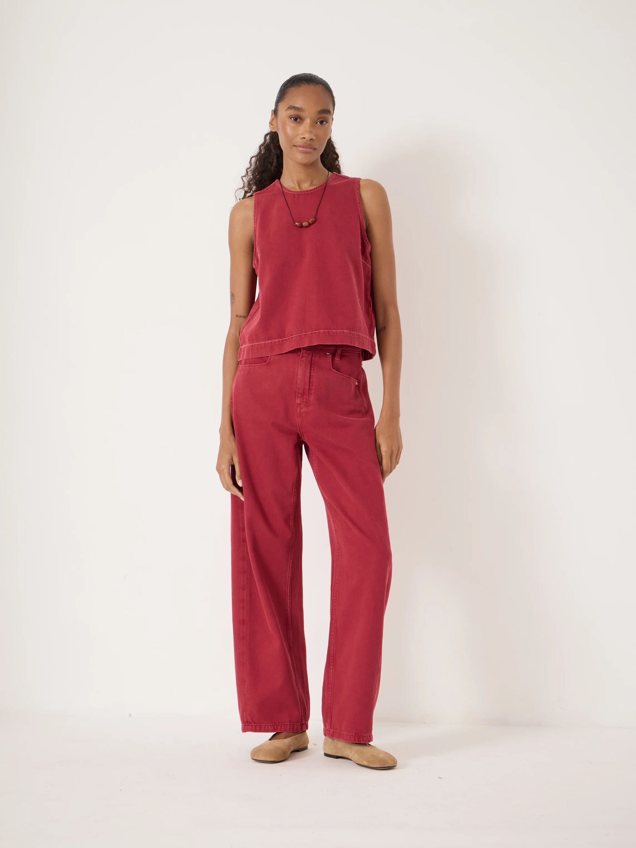 Valerie Denim Shell Top