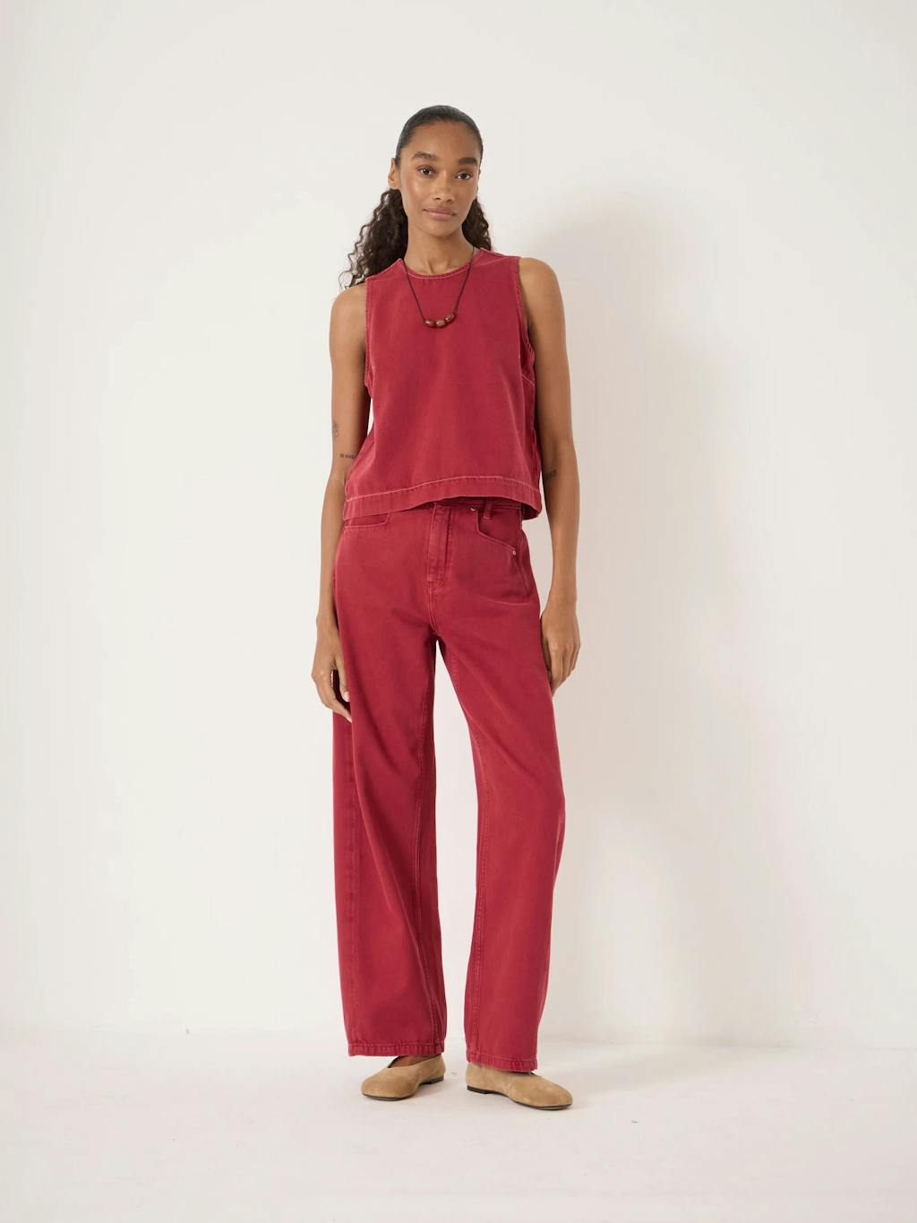 014617-1166-02 Valerie Denim Shell Top