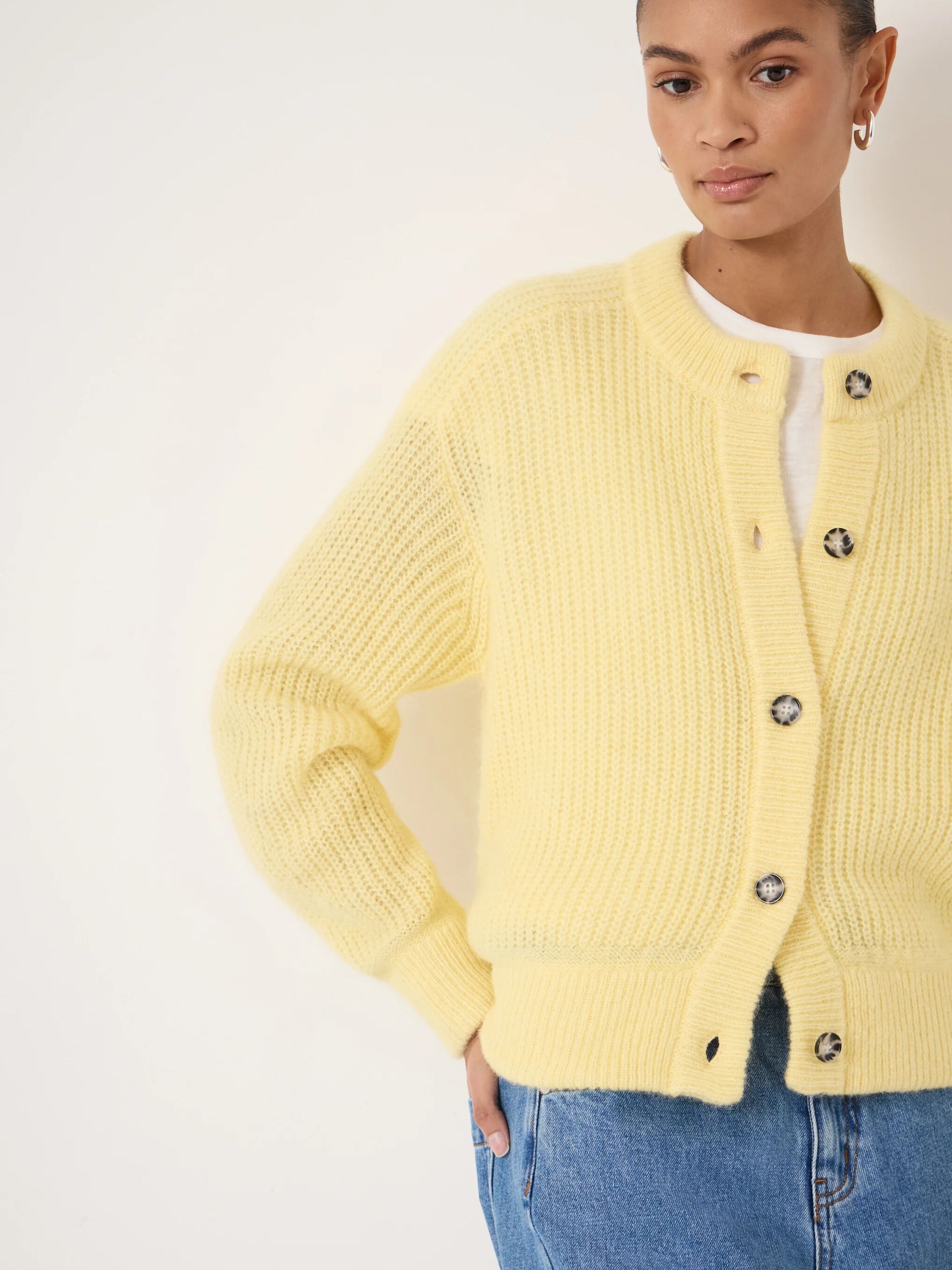 Raven Wool Blend Cardigan