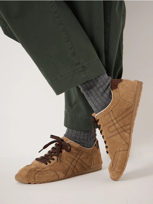 Sadie Stitch Detail Slimline Trainers