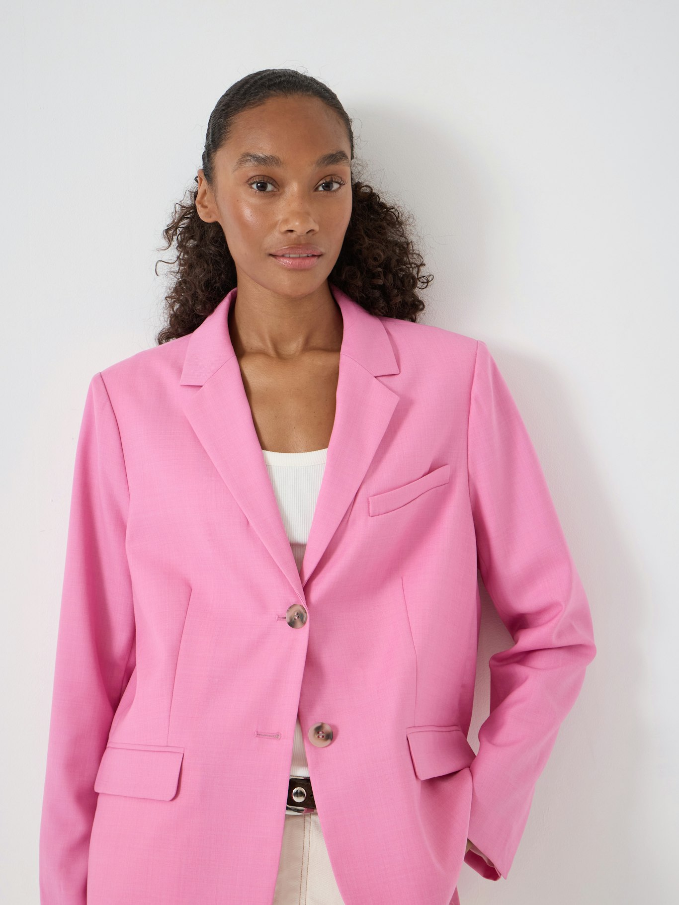 014670-1108-04 Bel Relaxed Wool Blend Lined Blazer