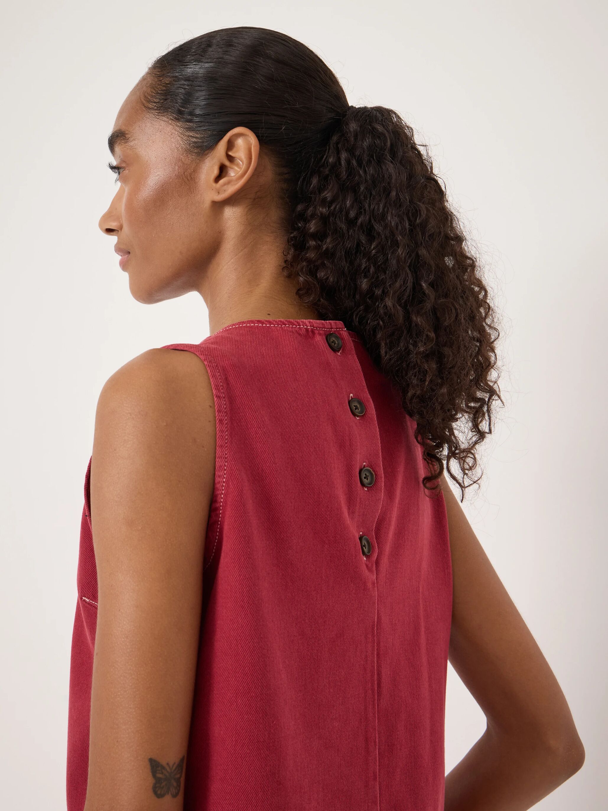 Valerie Denim Shell Top