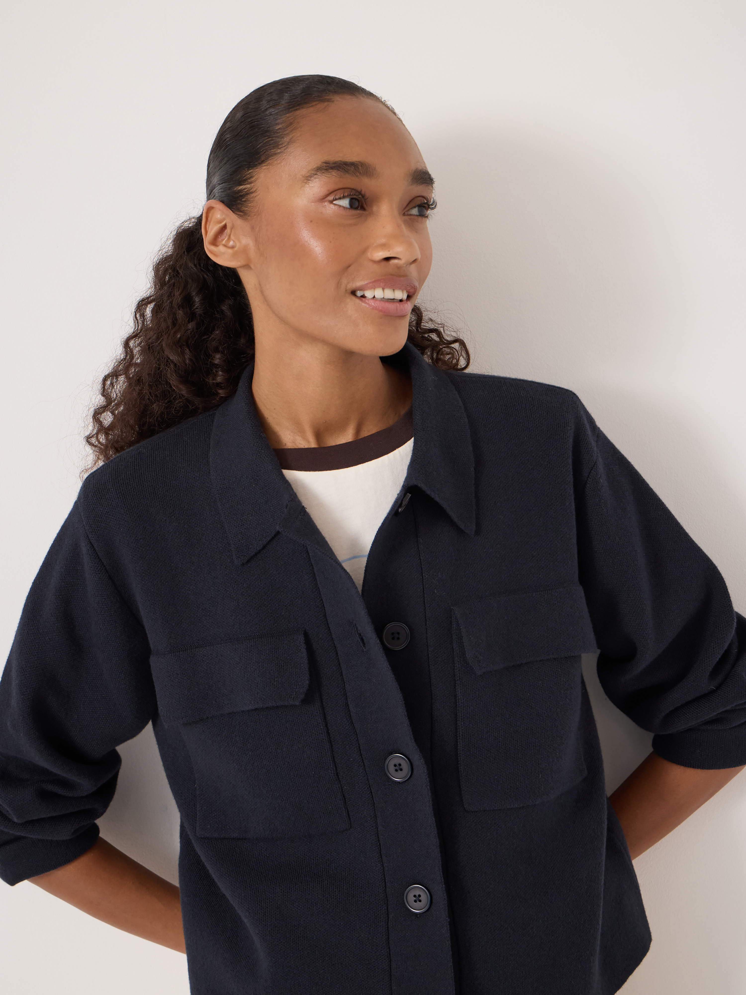 Bobbie Shirt Jacket with Wool