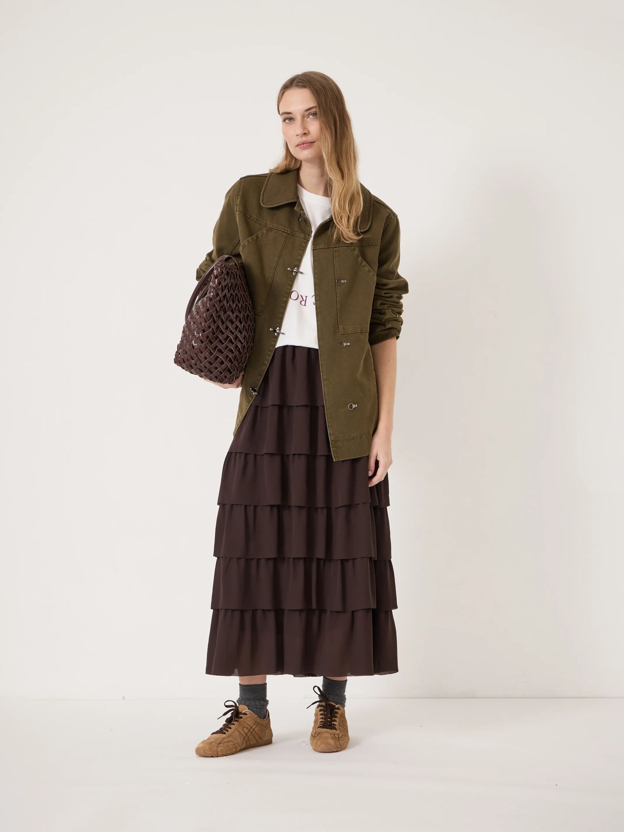 Lillie Tiered Chiffon Skirt