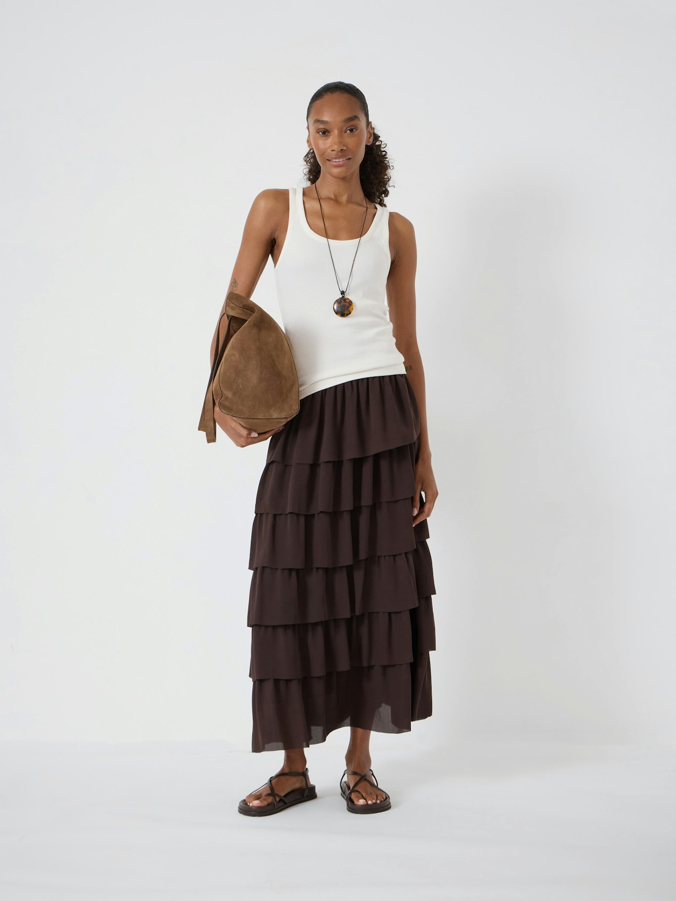 014859-0450-01 Lillie Tiered Chiffon Skirt
