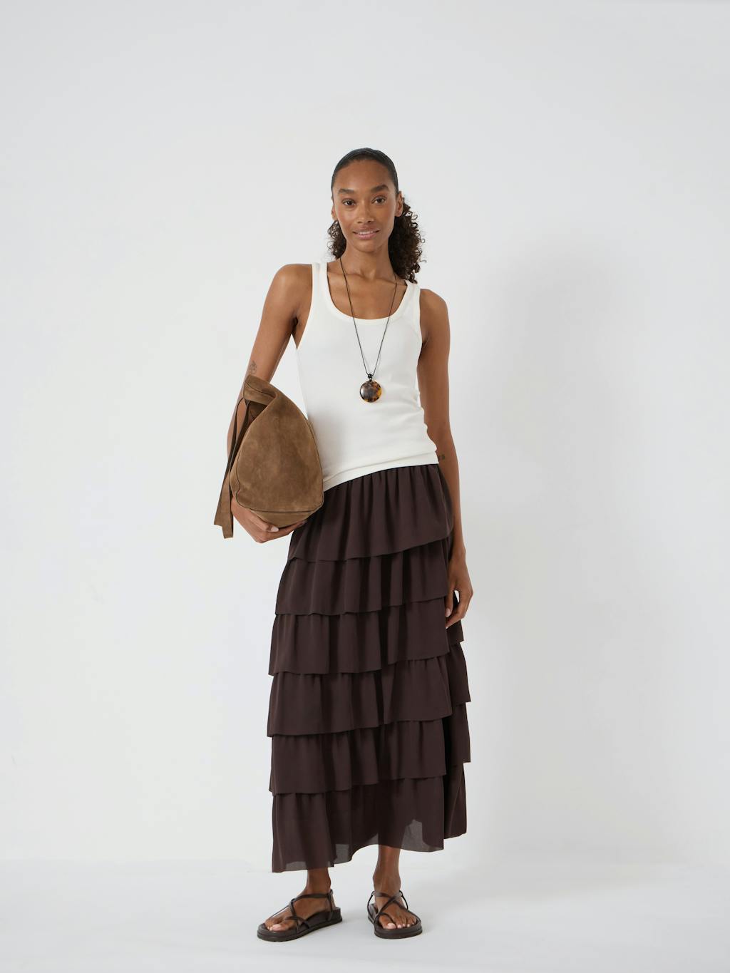 014859-0450-01 Lillie Tiered Chiffon Skirt