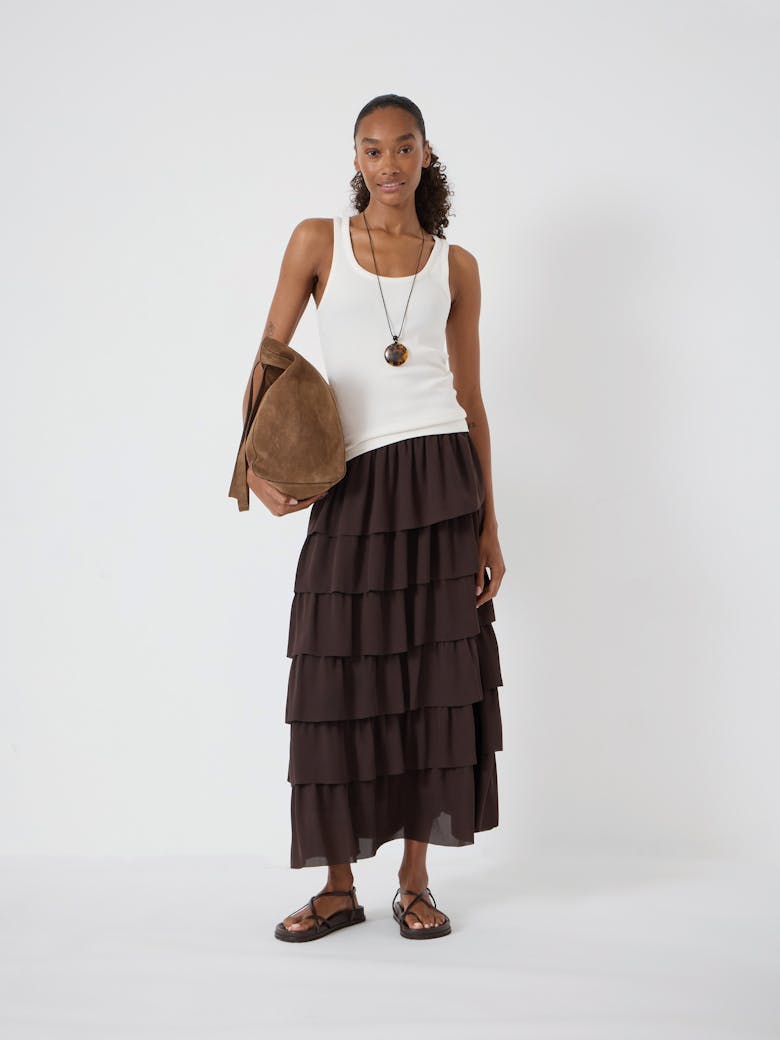 Lillie Tiered Chiffon Skirt