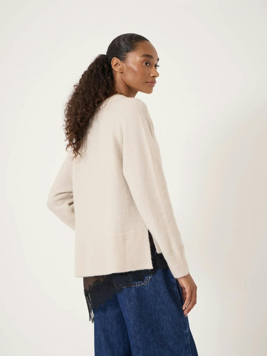014287-0340-03 Wool Blend Crew Neck Jumper