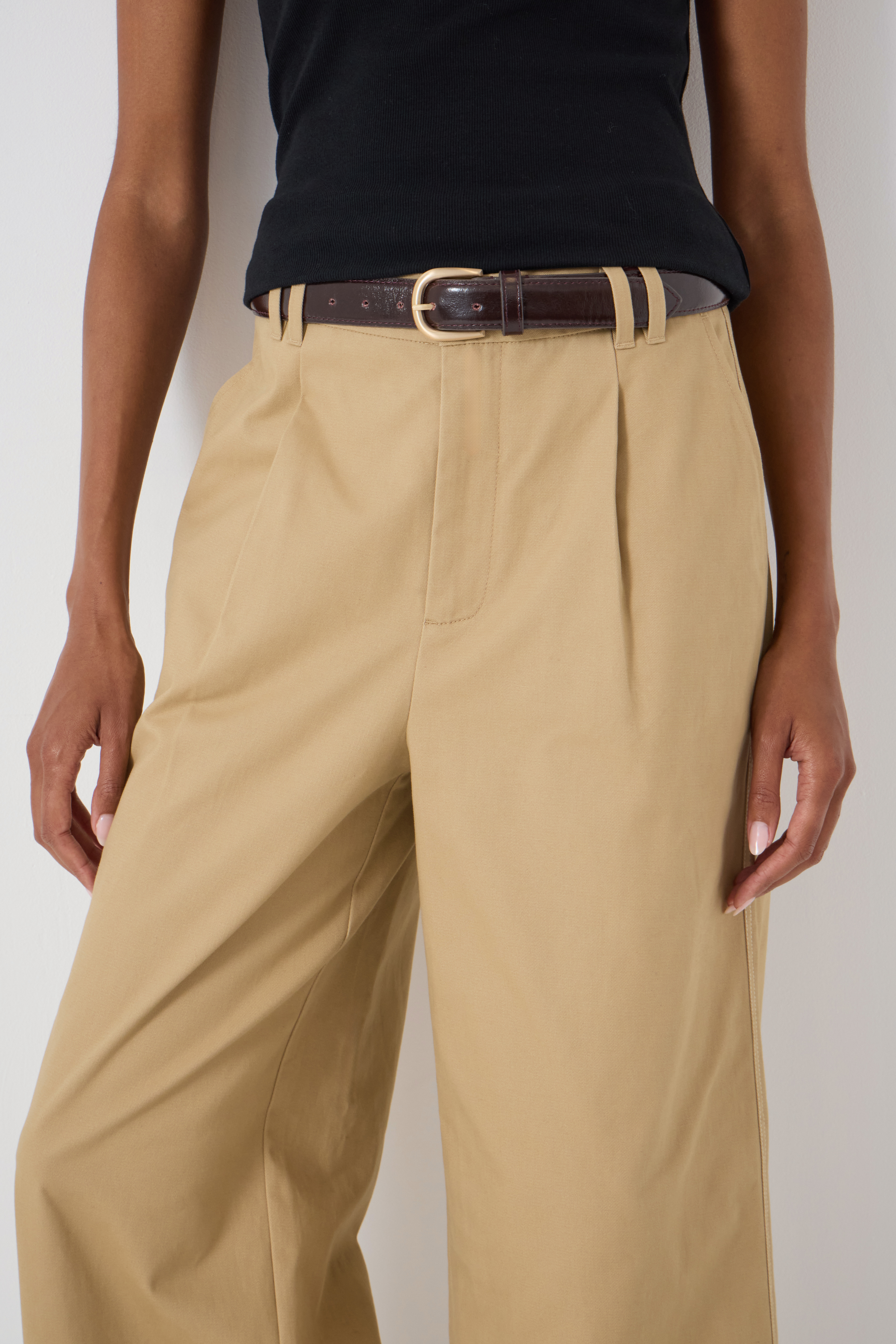 Tori Turn Up Wide Leg Trousers