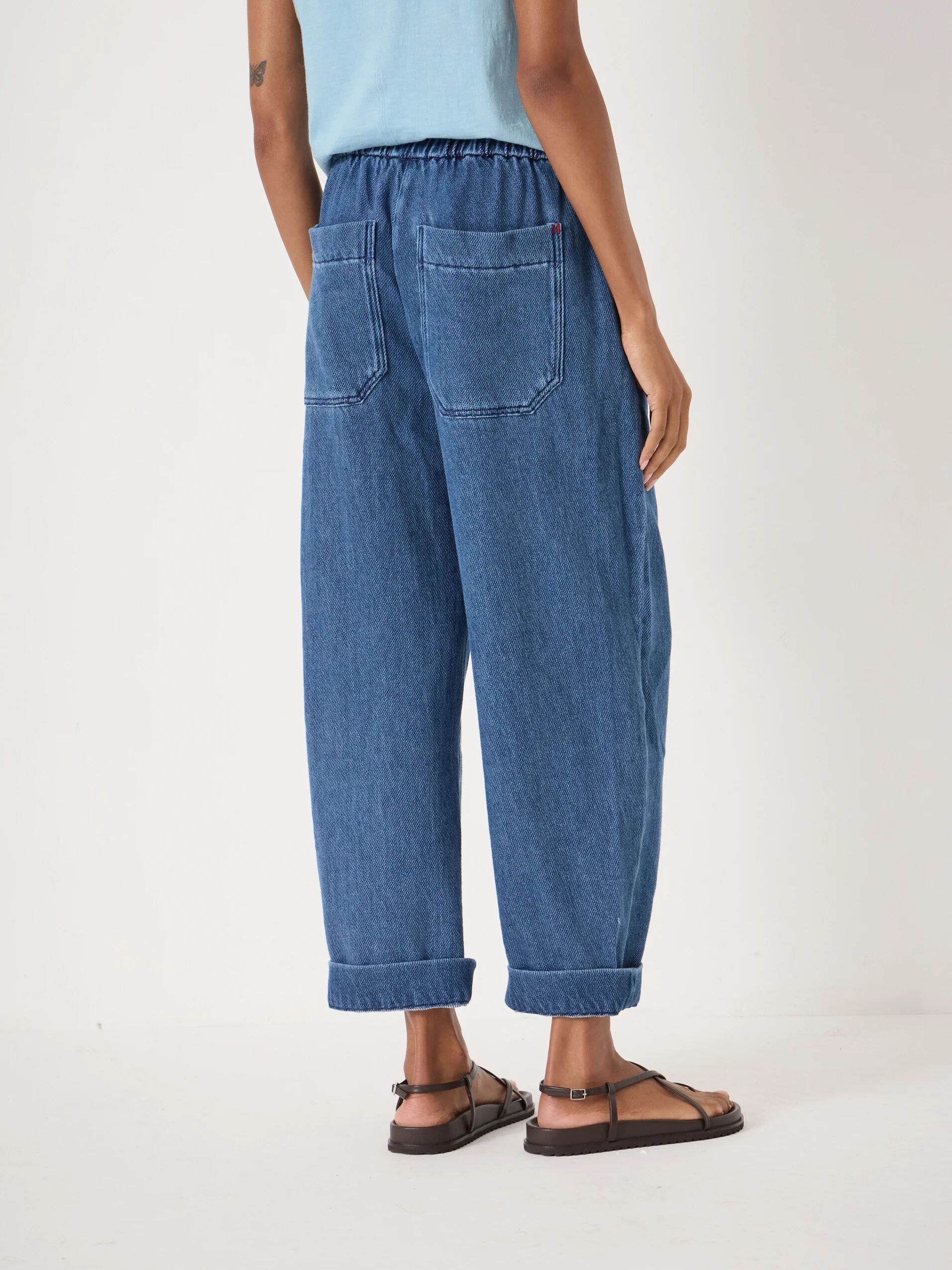 Supersoft Denim Barrel Leg Jeans