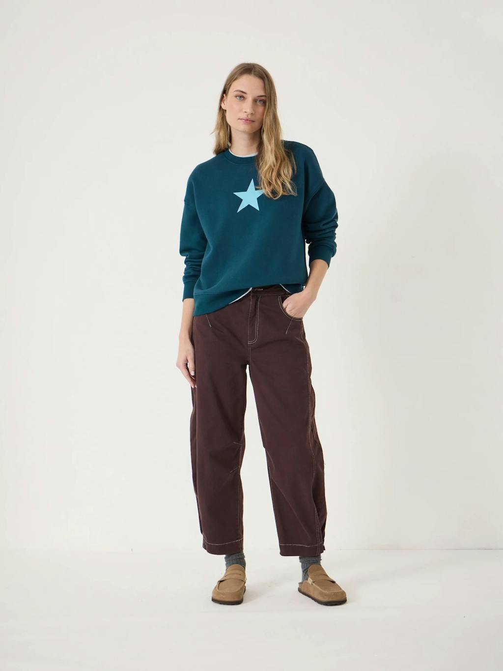 014894-1709-02 Mini Star Cotton Sweatshirt