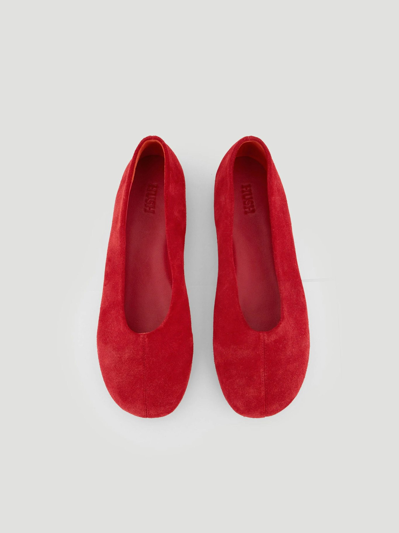 014411-0982-03 Bertie Round Toe Suede Ballet Flats